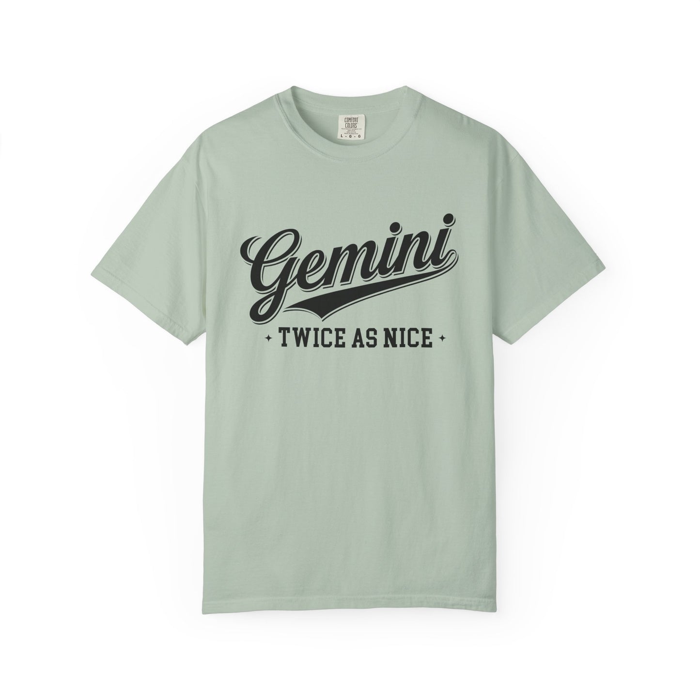 Gemini “Twice As Nice” Zodiac- Retro Astrology Tee - Unisex Graphic Shirt