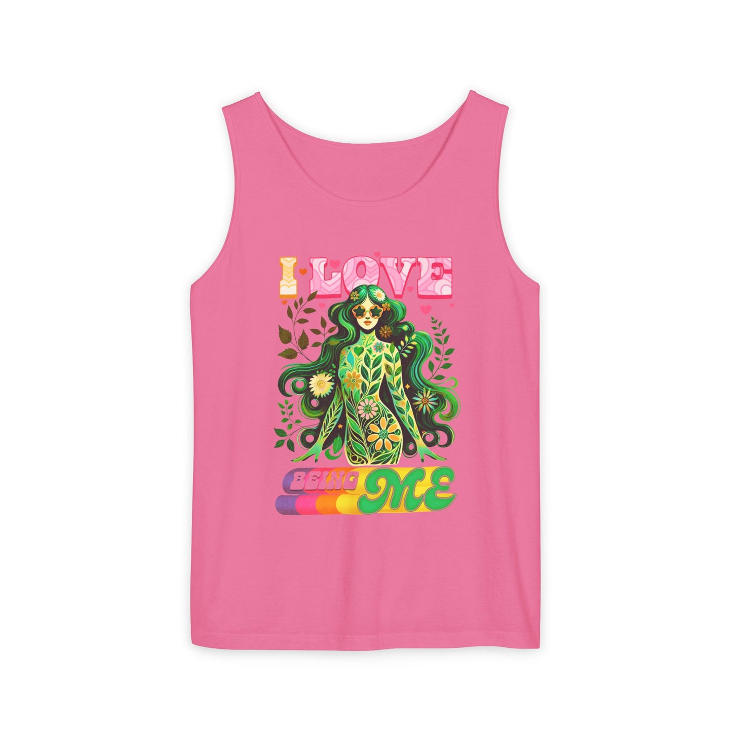 I Love Being Me - Colorful Retro Affirmation Tank (Unisex)