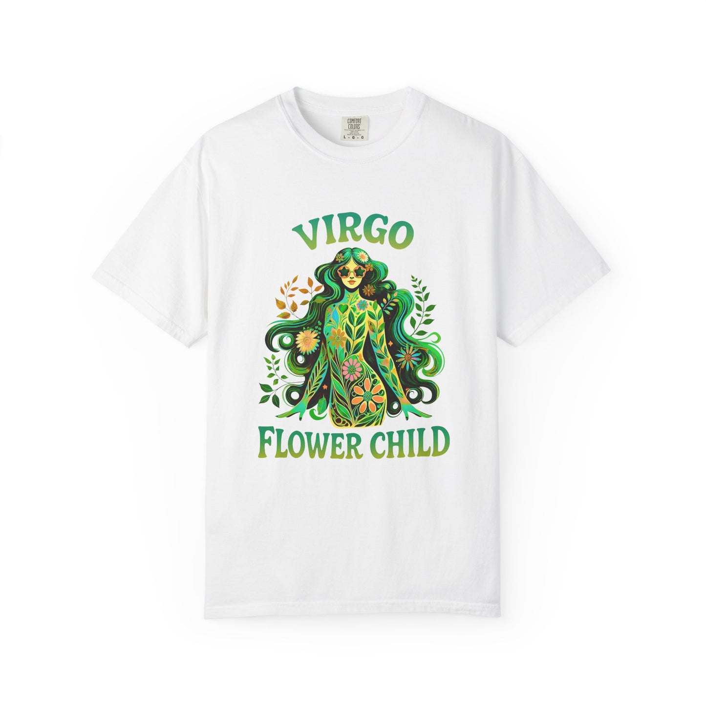 Virgo Flower Child – Vibrant Retro Zodiac Tee