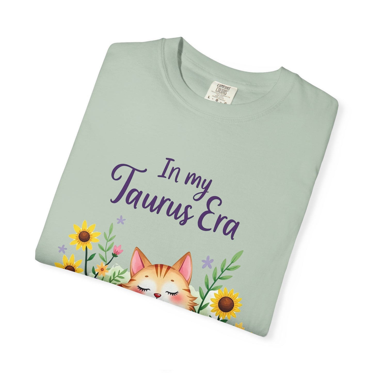 In My Taurus Era Tee – Colorful Zodiac Cat Shirt