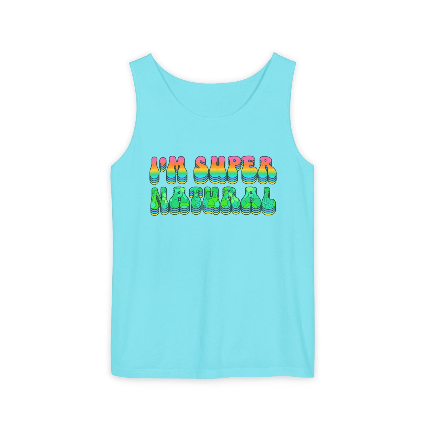 I'm Super Natural - Retro Affirmation virgo Tank Top (Unisex)