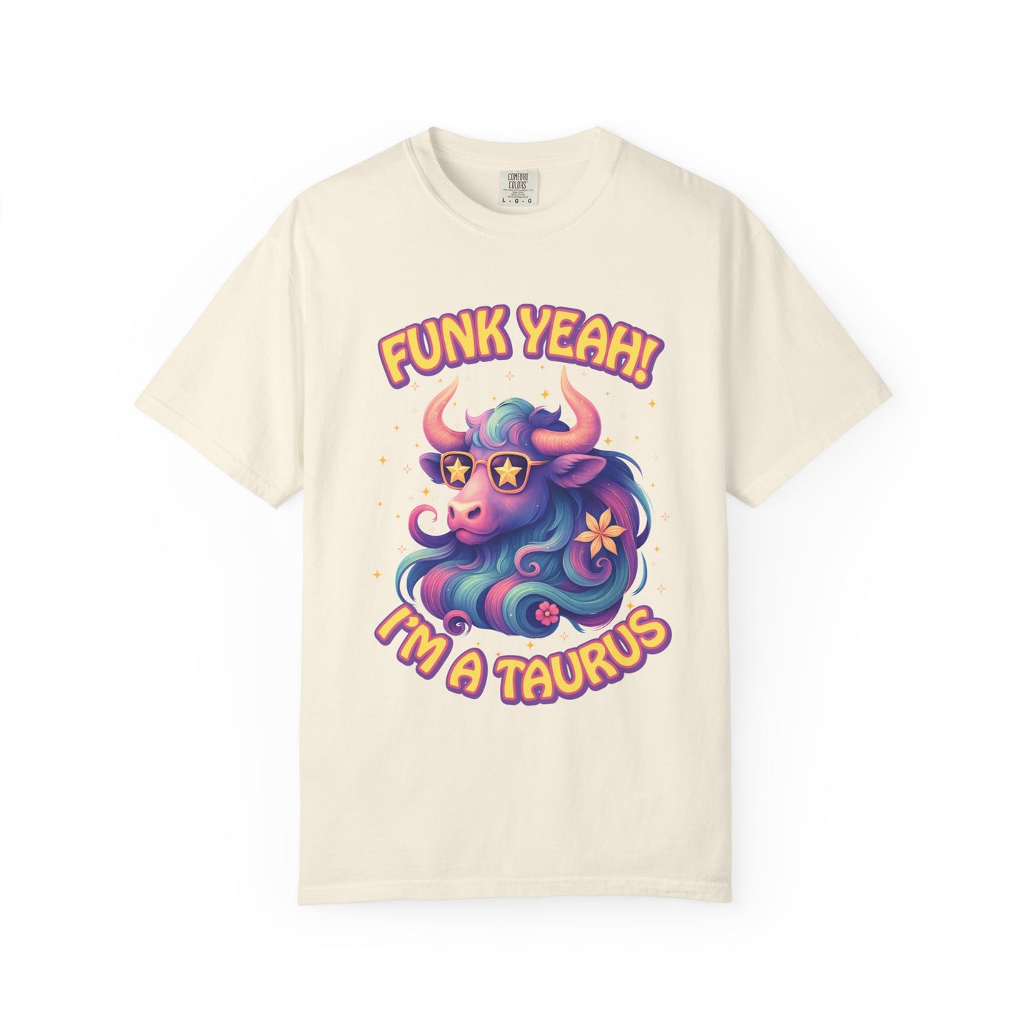 Funk Yeah I’m a Taurus Groovy Tee – Multicolor Retro Zodiac Shirt