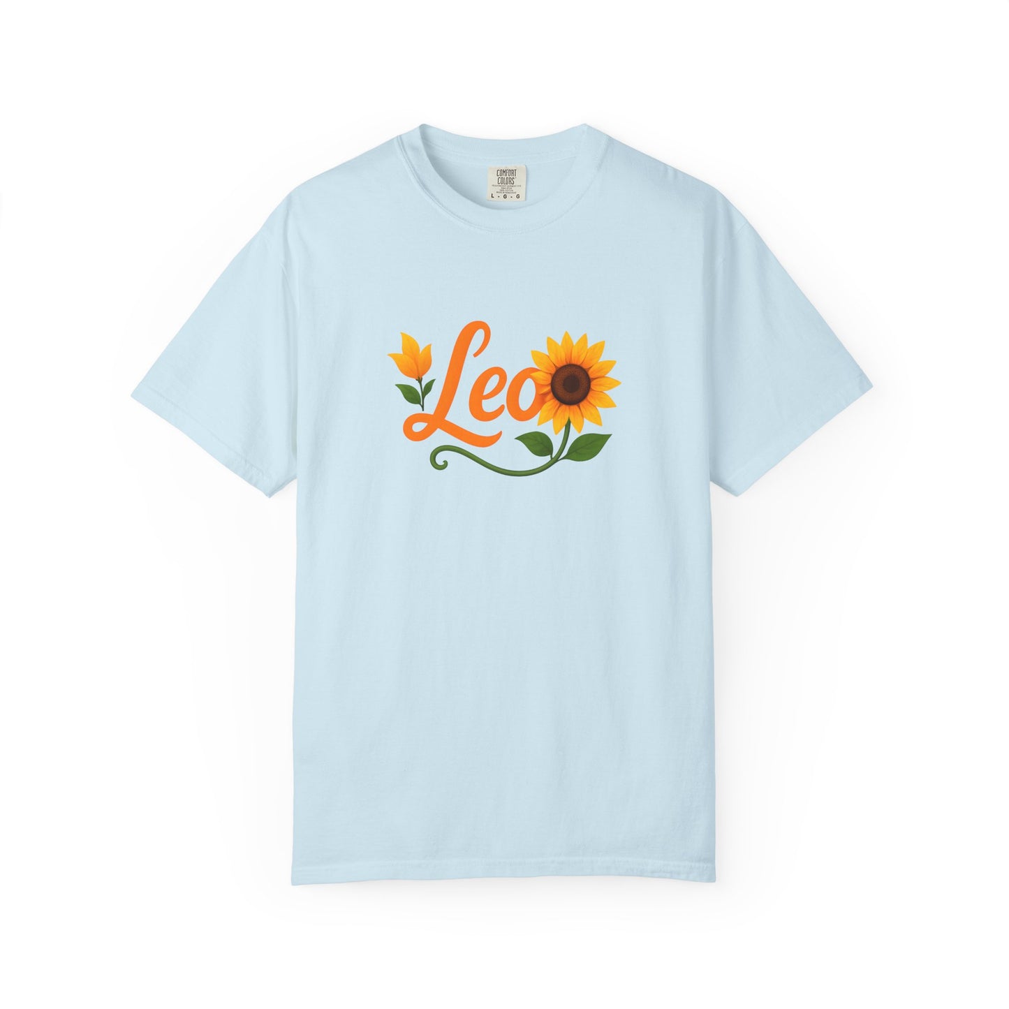 Leo Sunflower Tee β Retro Zodiac Shirt