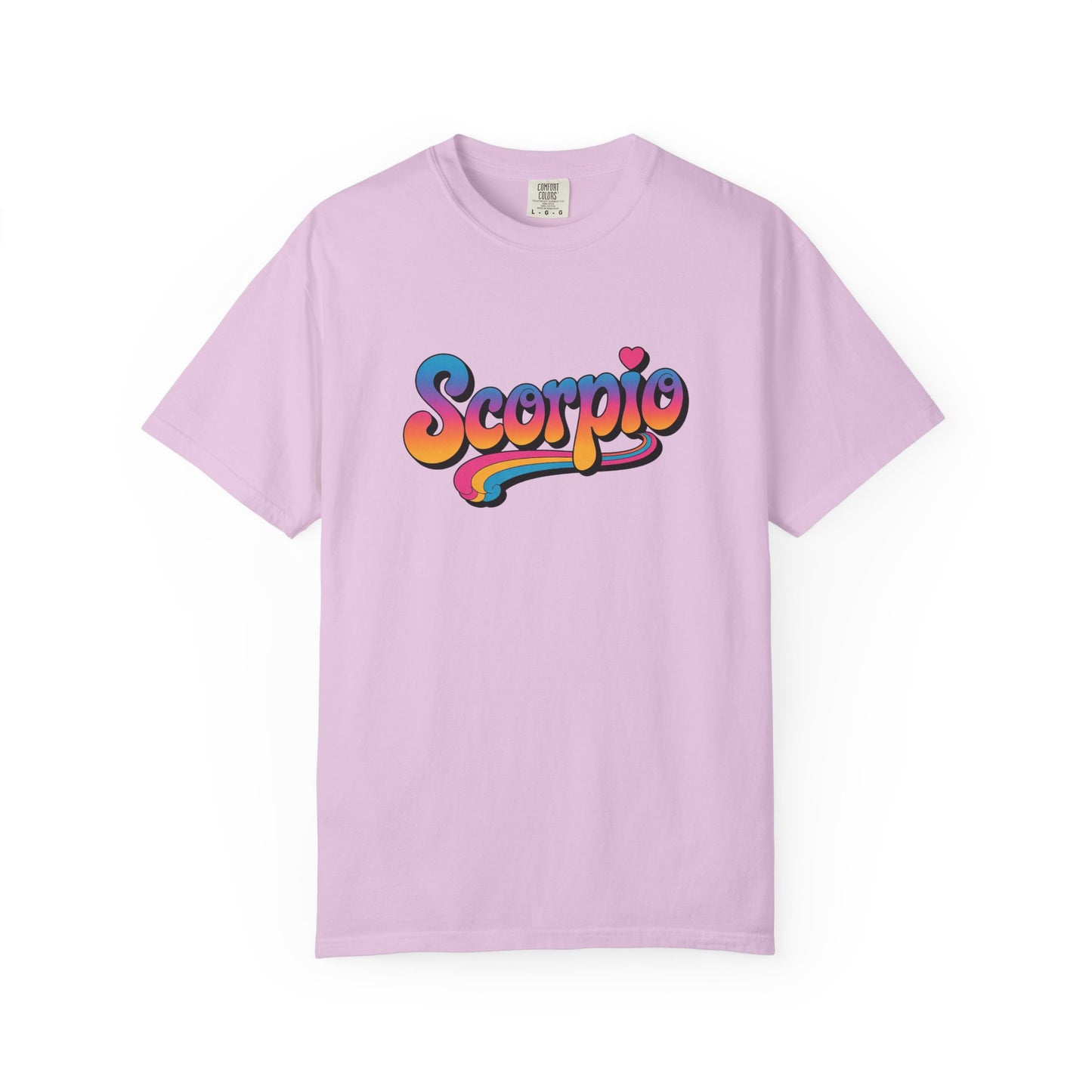 Scorpio Retro Groovy Tee – Multicolor Zodiac Shirt