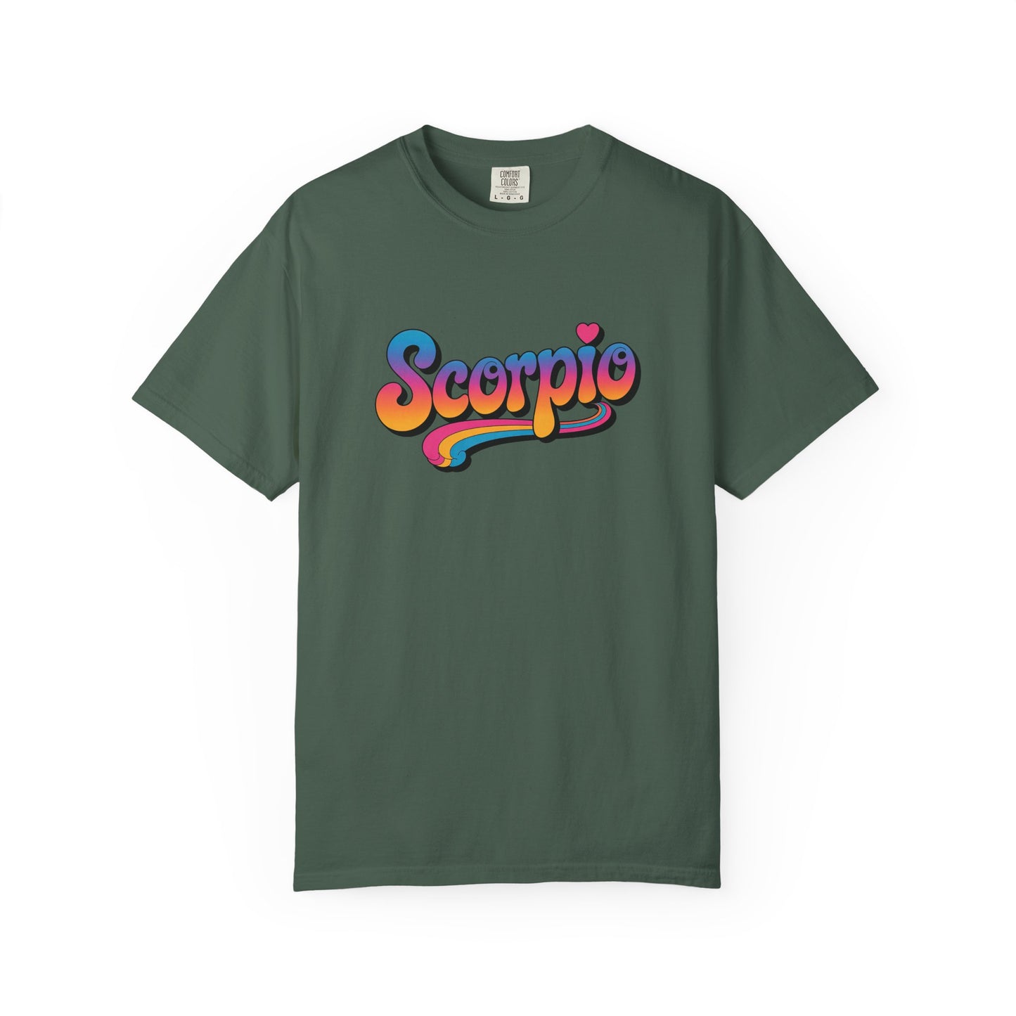 Scorpio Retro Groovy Tee – Multicolor Zodiac Shirt