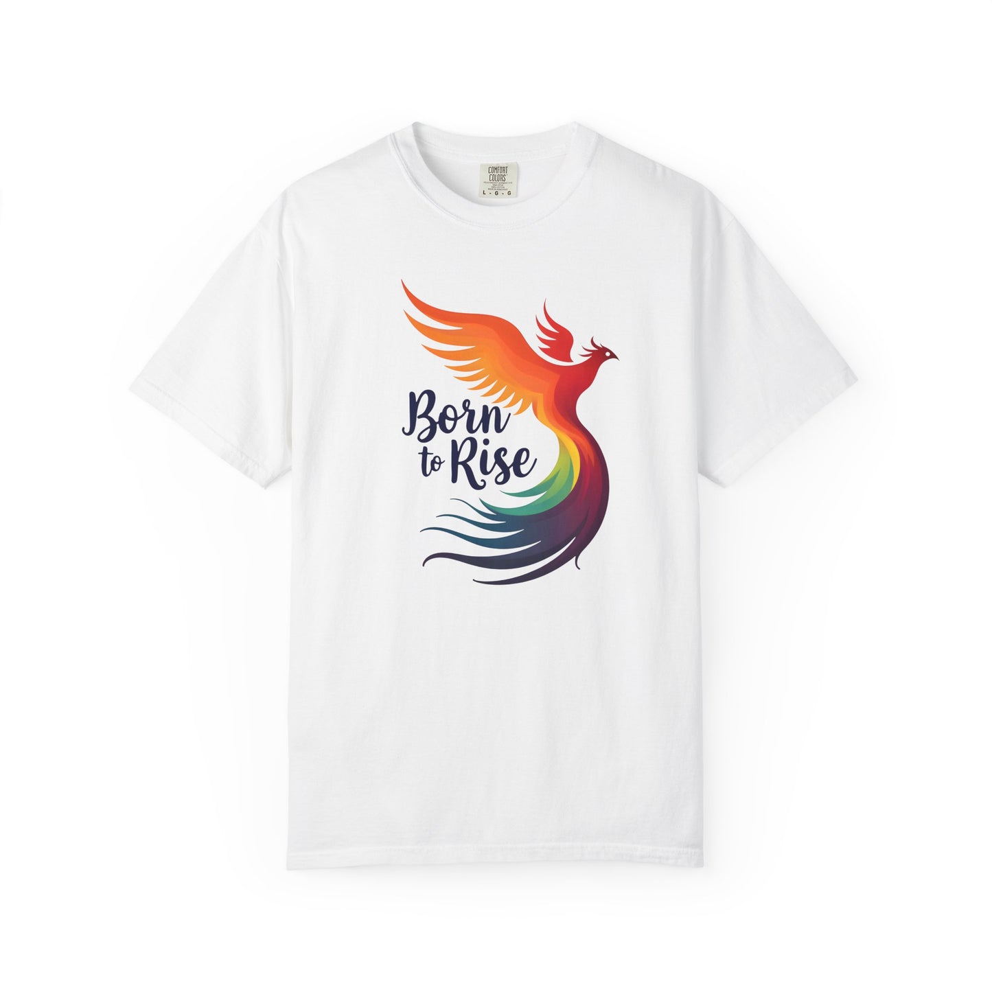 Born to Rise - Colorful Phoenix Affirmation Empowerment Tee