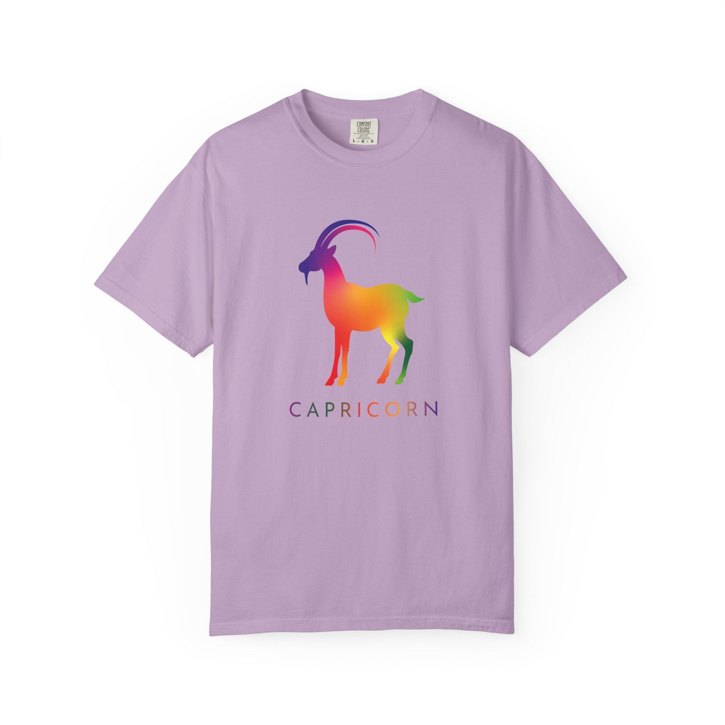Capricorn β Rainbow Gradient Zodiac Goat Tee