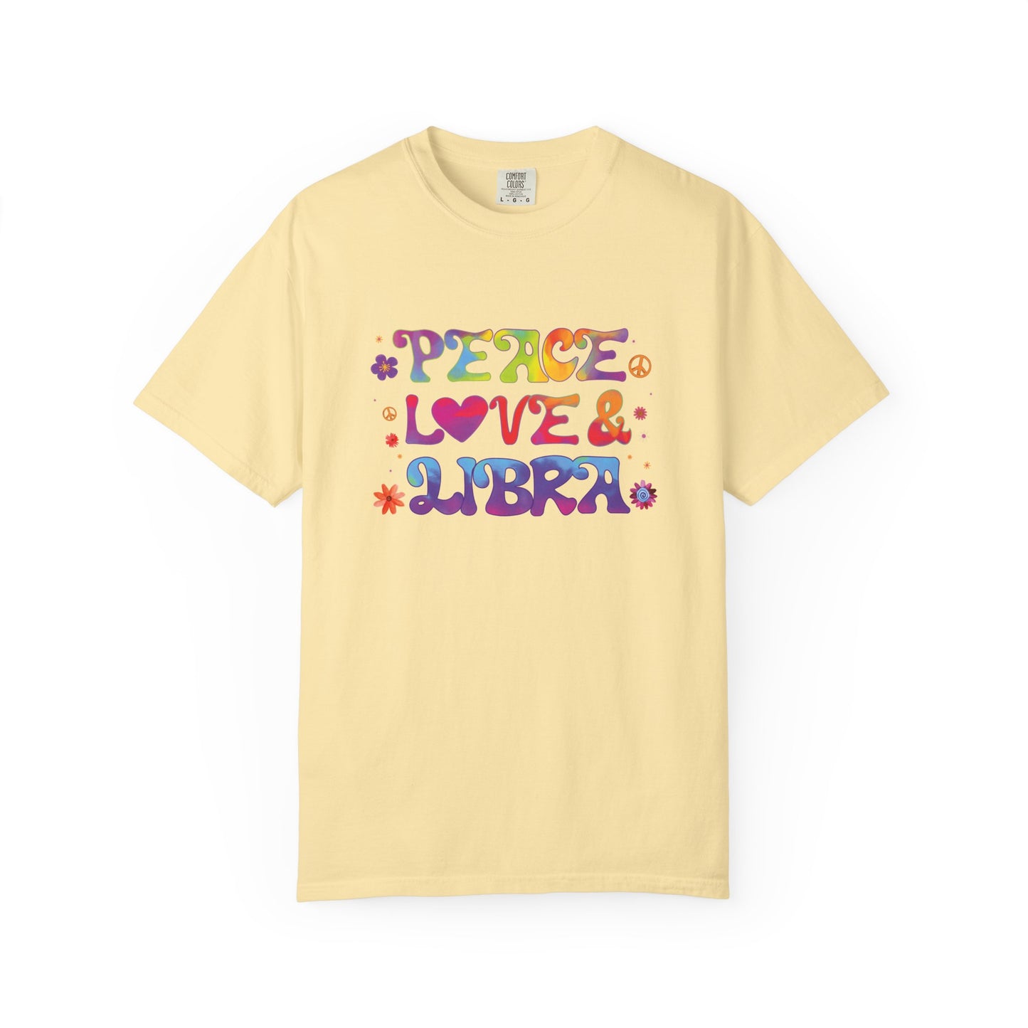 Peace Love & Libra – Groovy 70s-Inspired Zodiac Tee