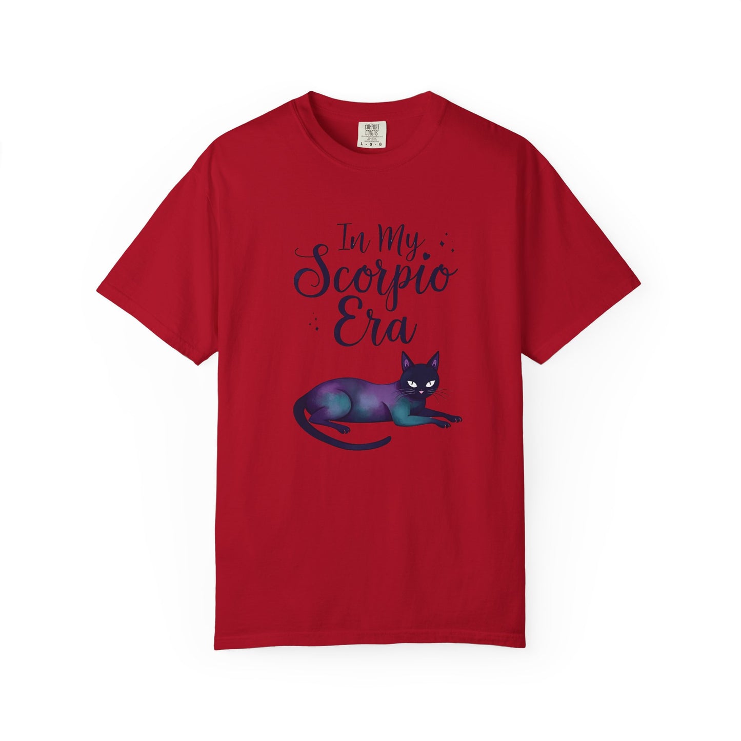 In My Scorpio Era – Mystical Black Cat Tee for the Zodiac Baddie