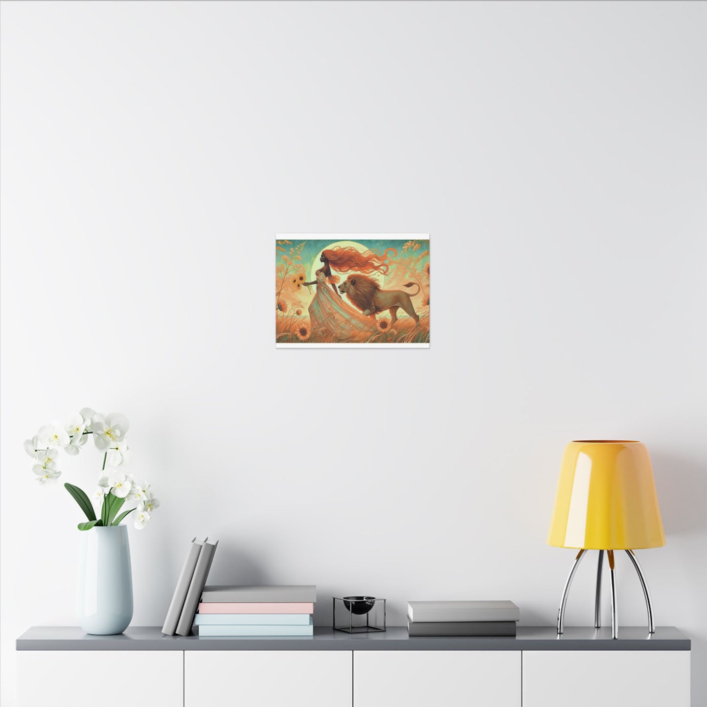 Leo Radiance – Regal Majesty Zodiac Canvas Wall Art