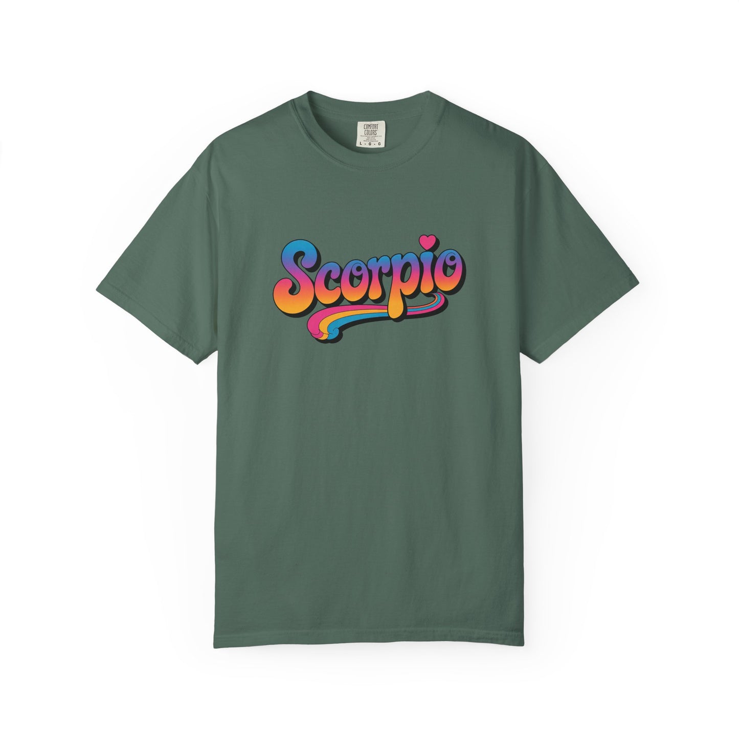 Scorpio Retro Groovy Tee – Multicolor Zodiac Shirt
