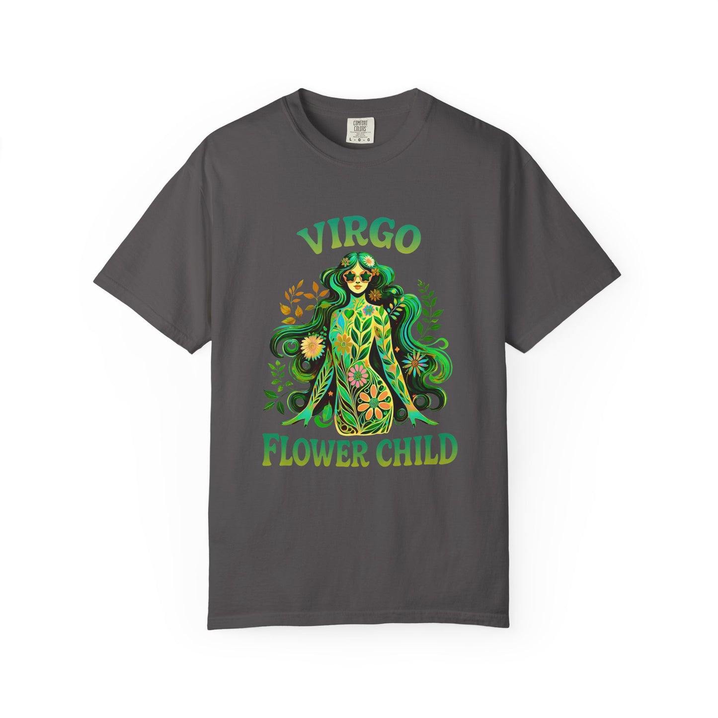Virgo Flower Child – Vibrant Retro Zodiac Tee