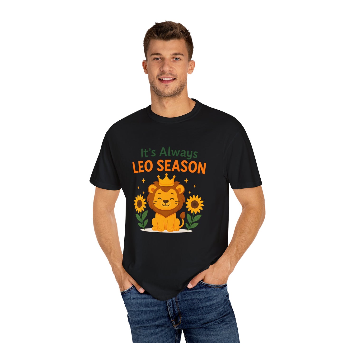 It’s Always Leo Season – Funny Sunflower Lion Tee