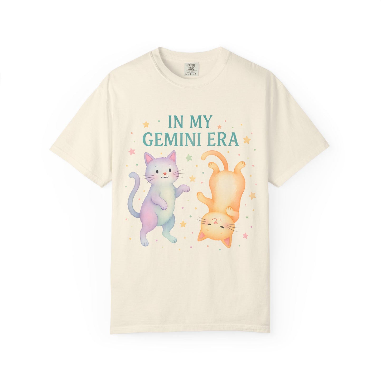 In My Gemini Era Tee β Playful Funny Cats Zodiac Shirt