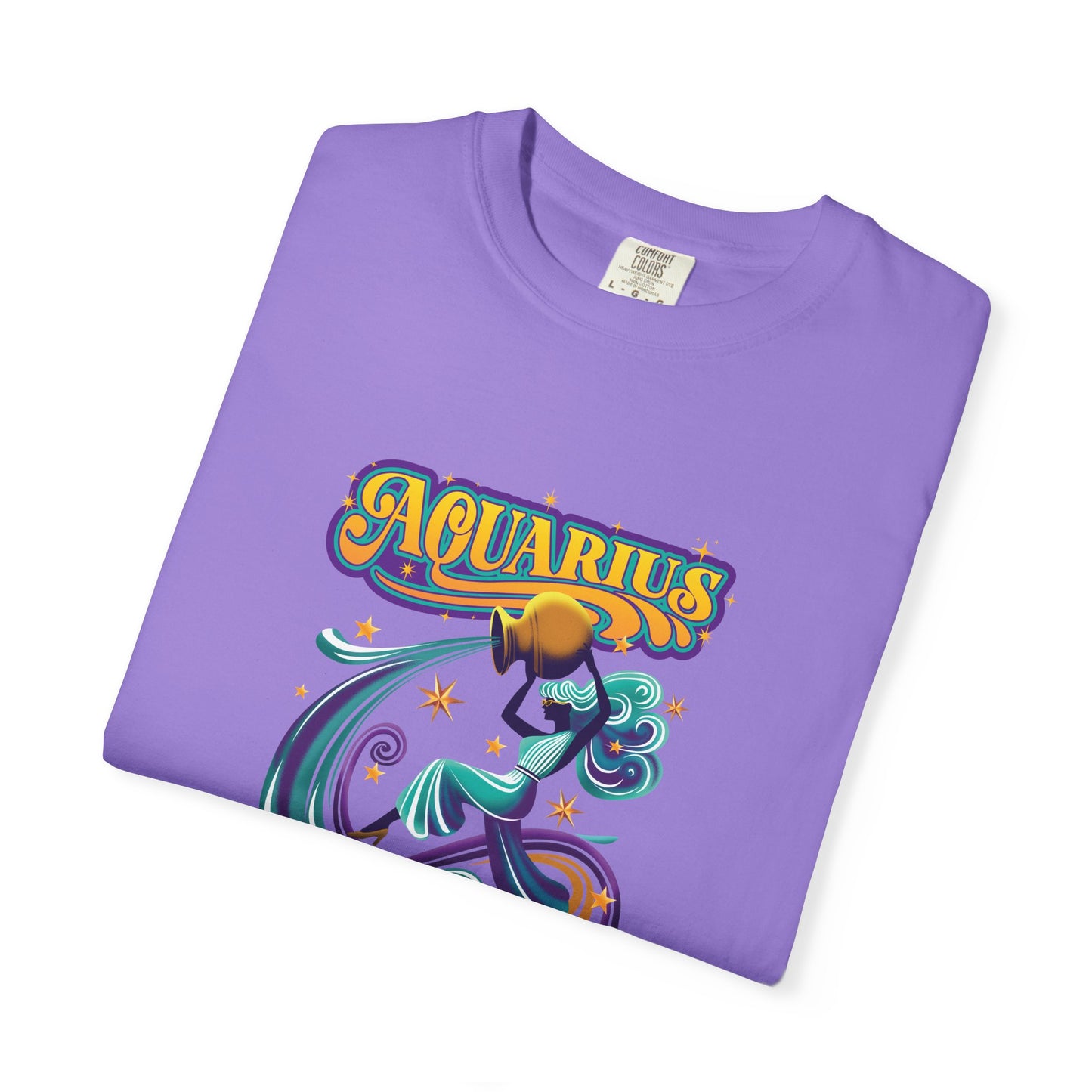 Aquarius Fueled by Stardust & Rebellion – Retro Rebel Tee