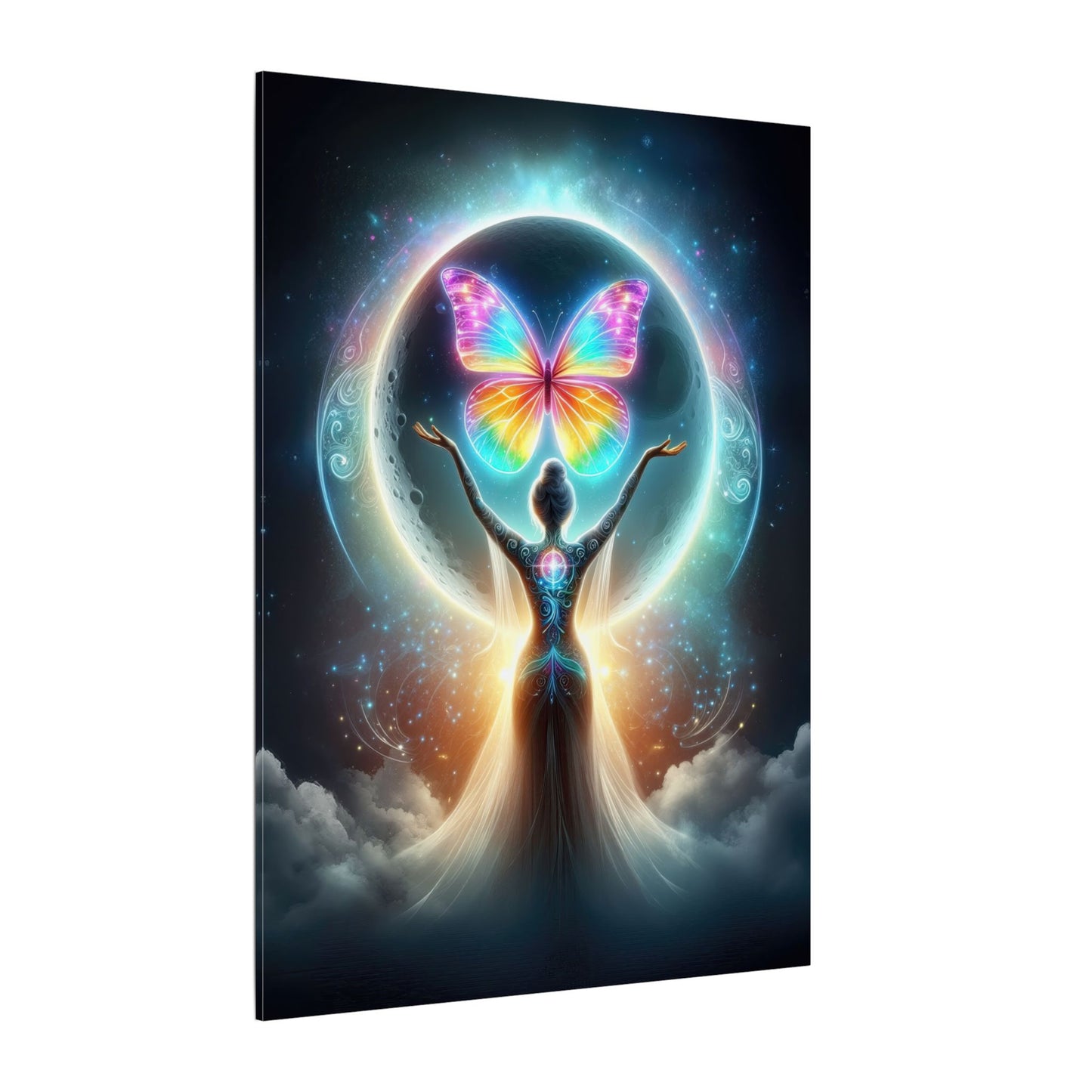 Butterfly Moon – Luminous Dream Wall Art
