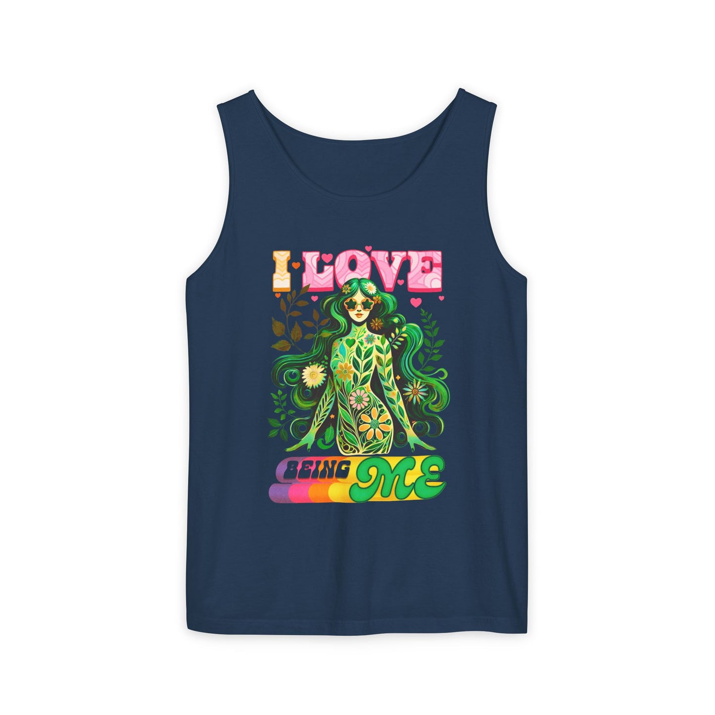 I Love Being Me - Colorful Retro Affirmation Tank (Unisex)