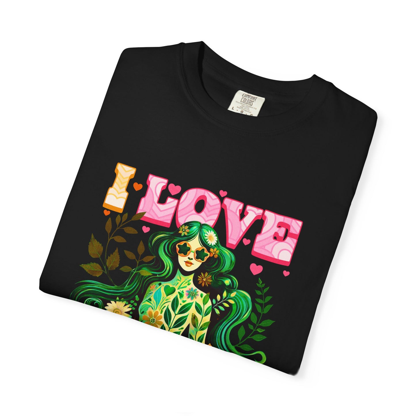 I Love Being Me Tee – Self-Love Groovy Nature Shirt
