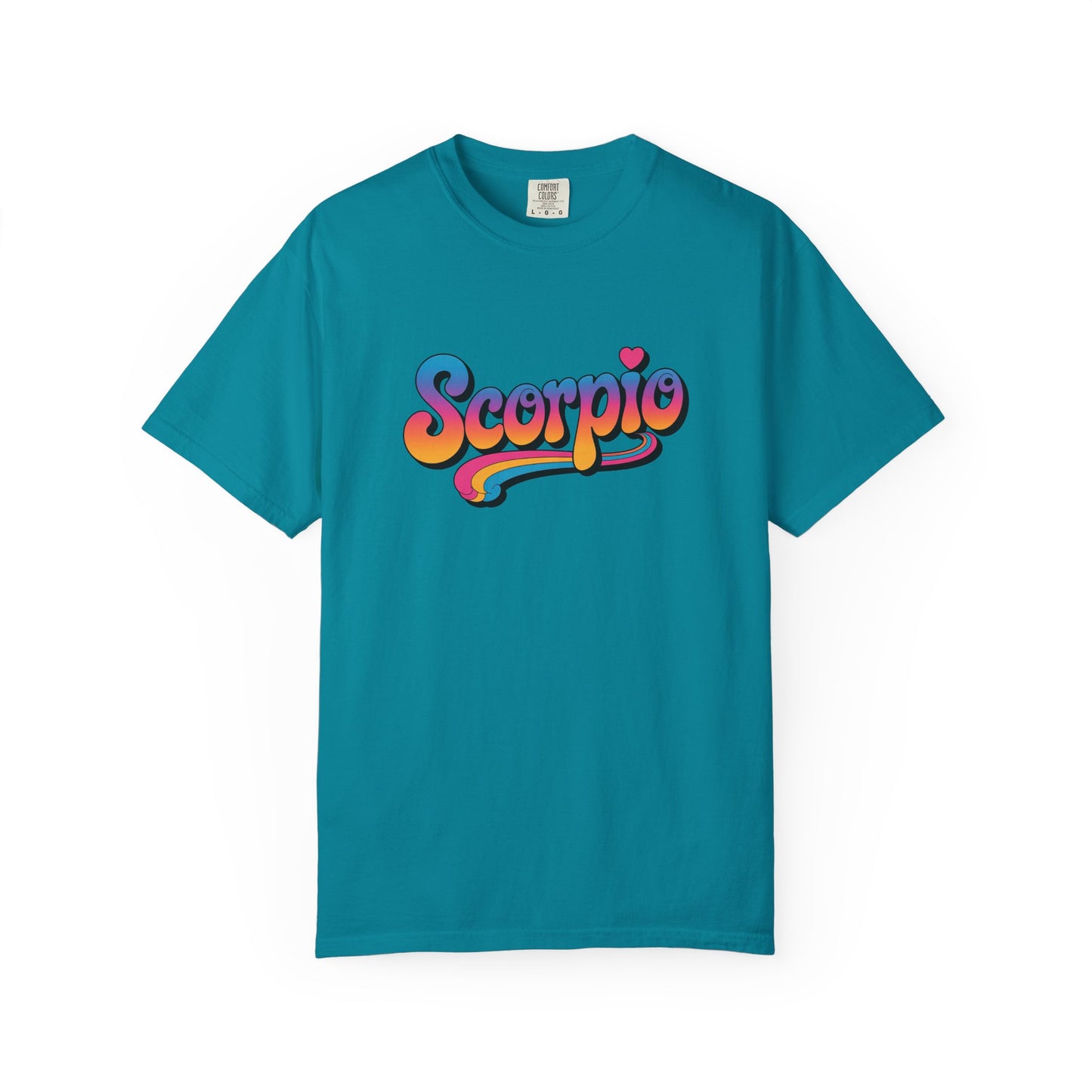 Scorpio Retro Groovy Tee – Multicolor Zodiac Shirt