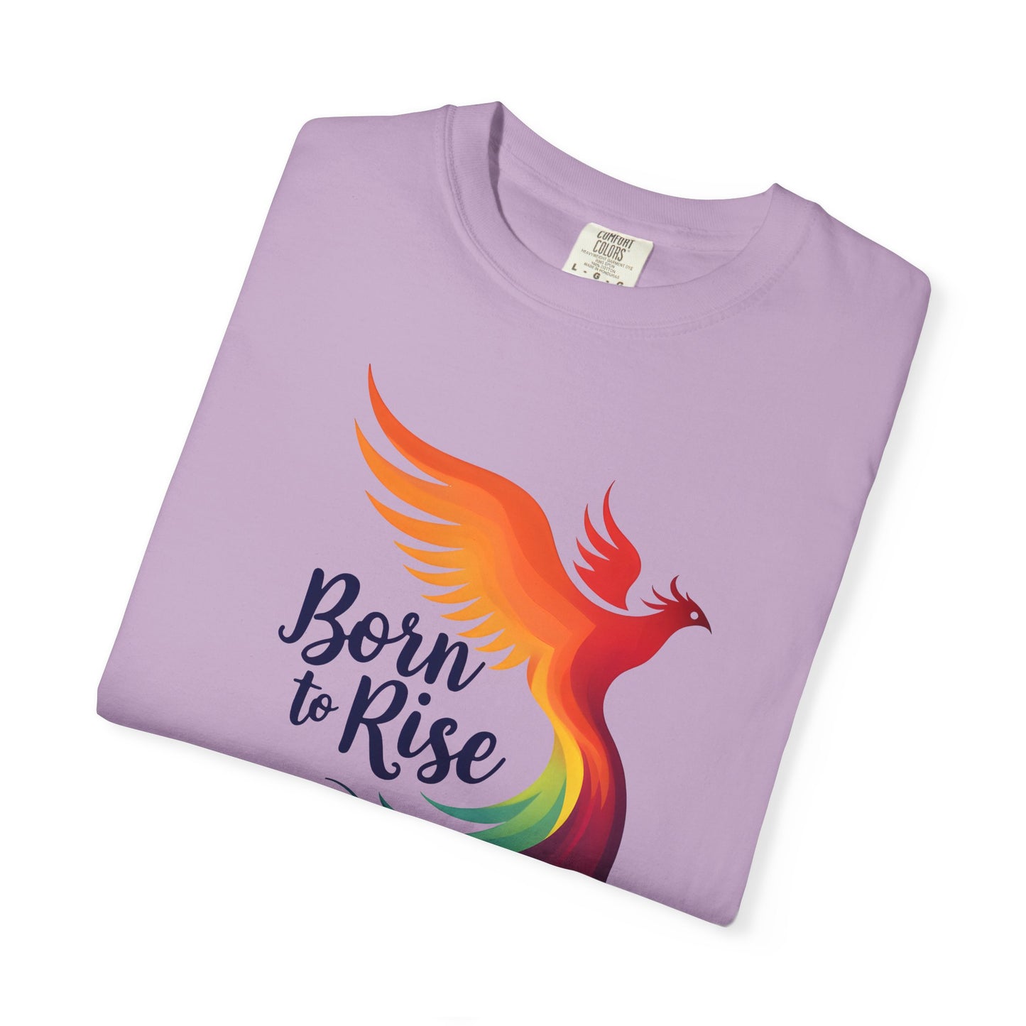 Born to Rise - Colorful Phoenix Affirmation Empowerment Tee