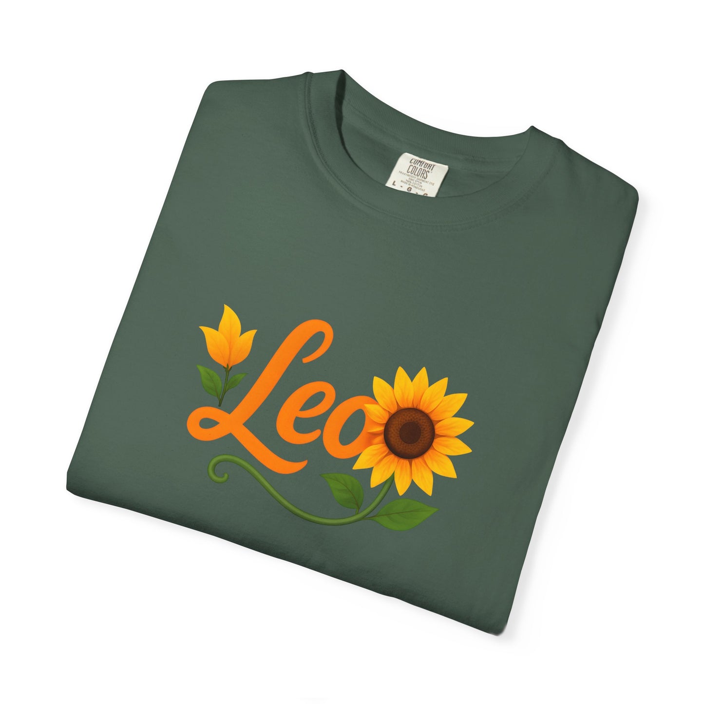 Leo Sunflower Tee β Retro Zodiac Shirt