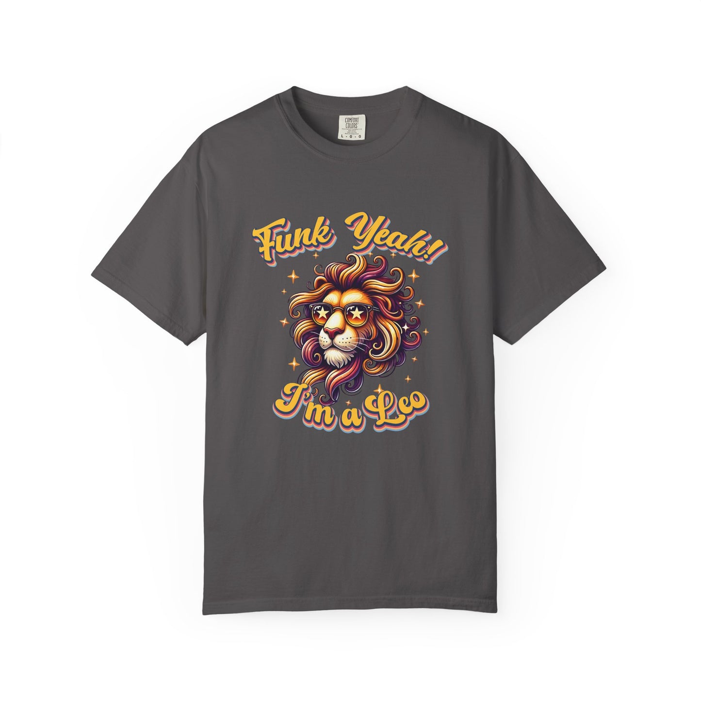 Funk Yeah I’m a Leo- Retro Groovy Lion T-Shirt