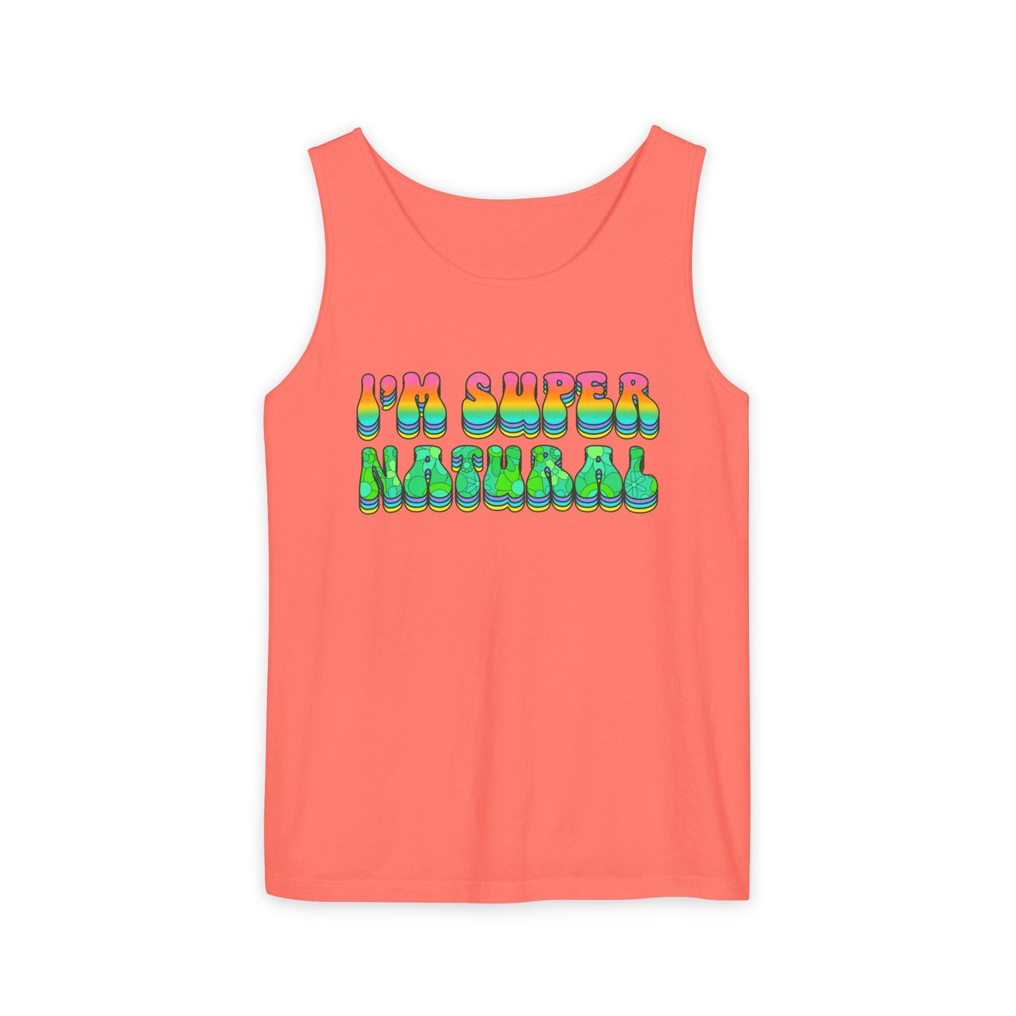 I'm Super Natural - Retro Affirmation virgo Tank Top (Unisex)