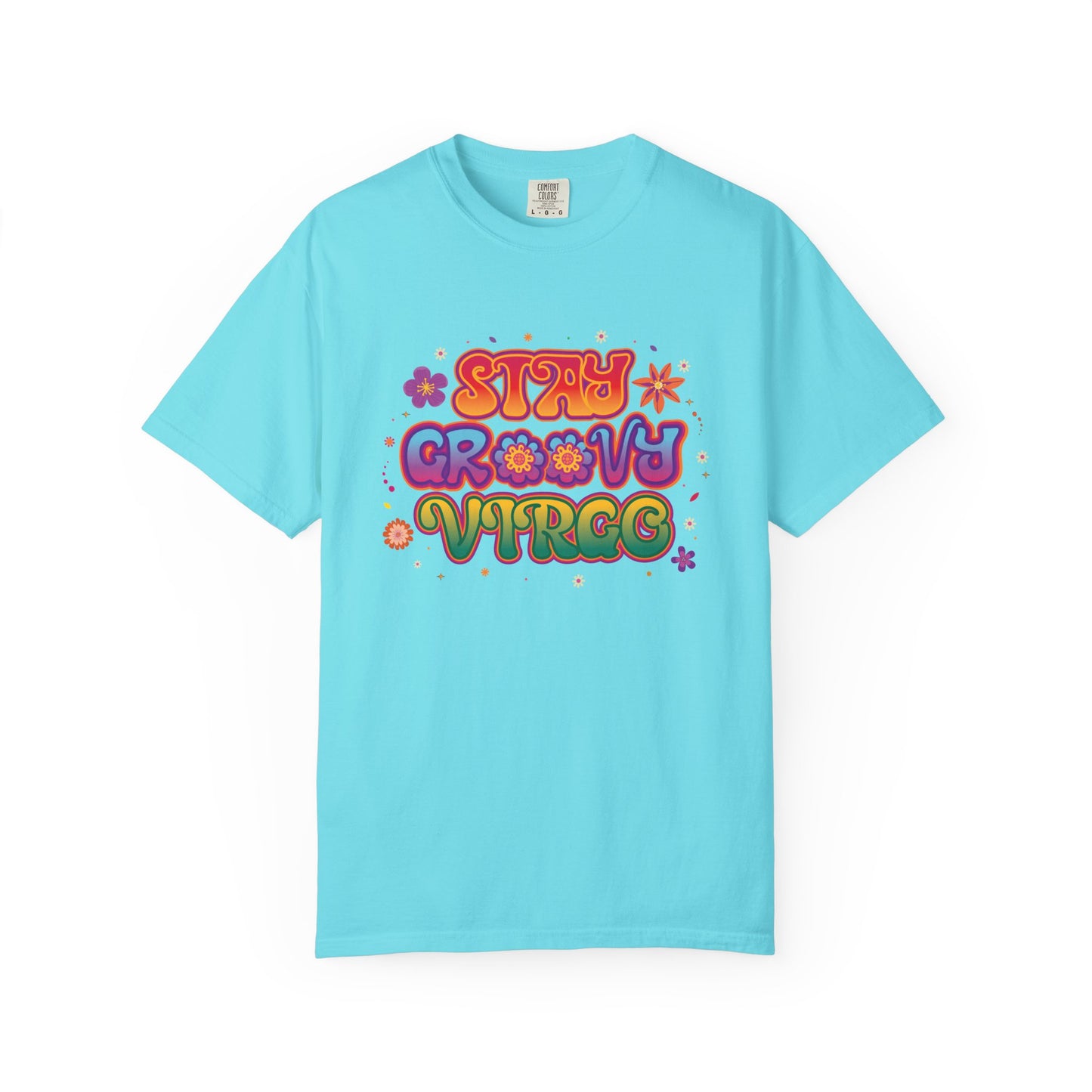 STAY GROOVY VIRGO – Retro Psychedelic Zodiac Tee