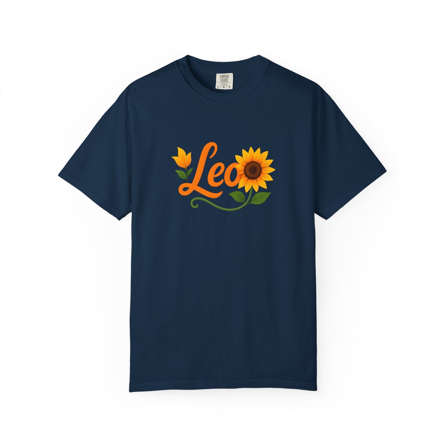 Leo Sunflower Tee β Retro Zodiac Shirt