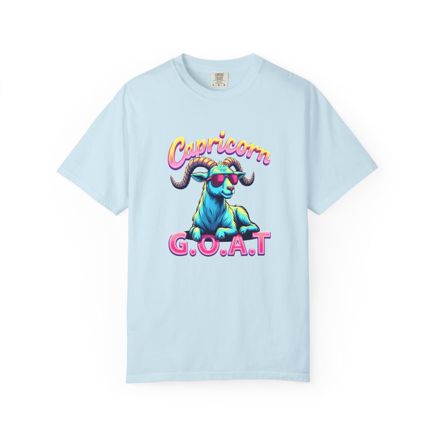 Capricorn G.O.A.T – Retro Neon Astrology Tee