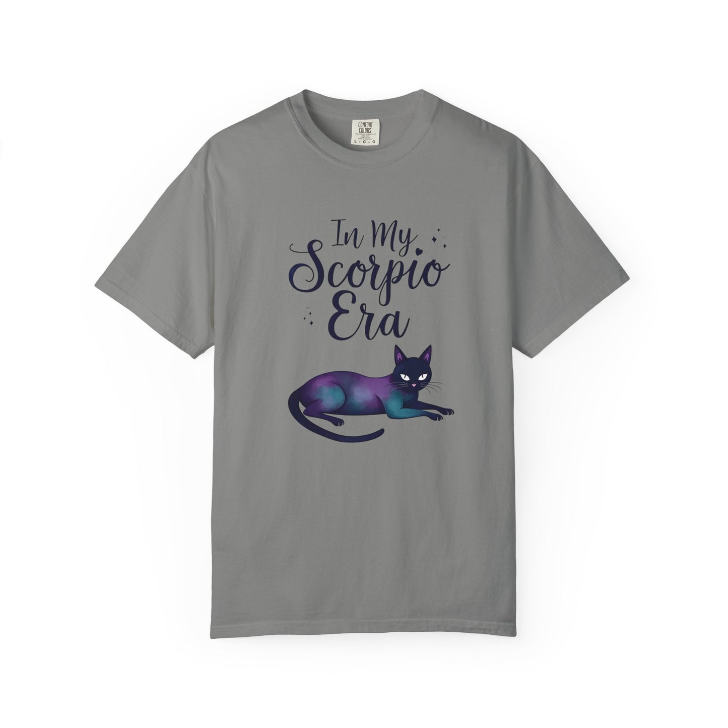 In My Scorpio Era – Mystical Black Cat Tee for the Zodiac Baddie
