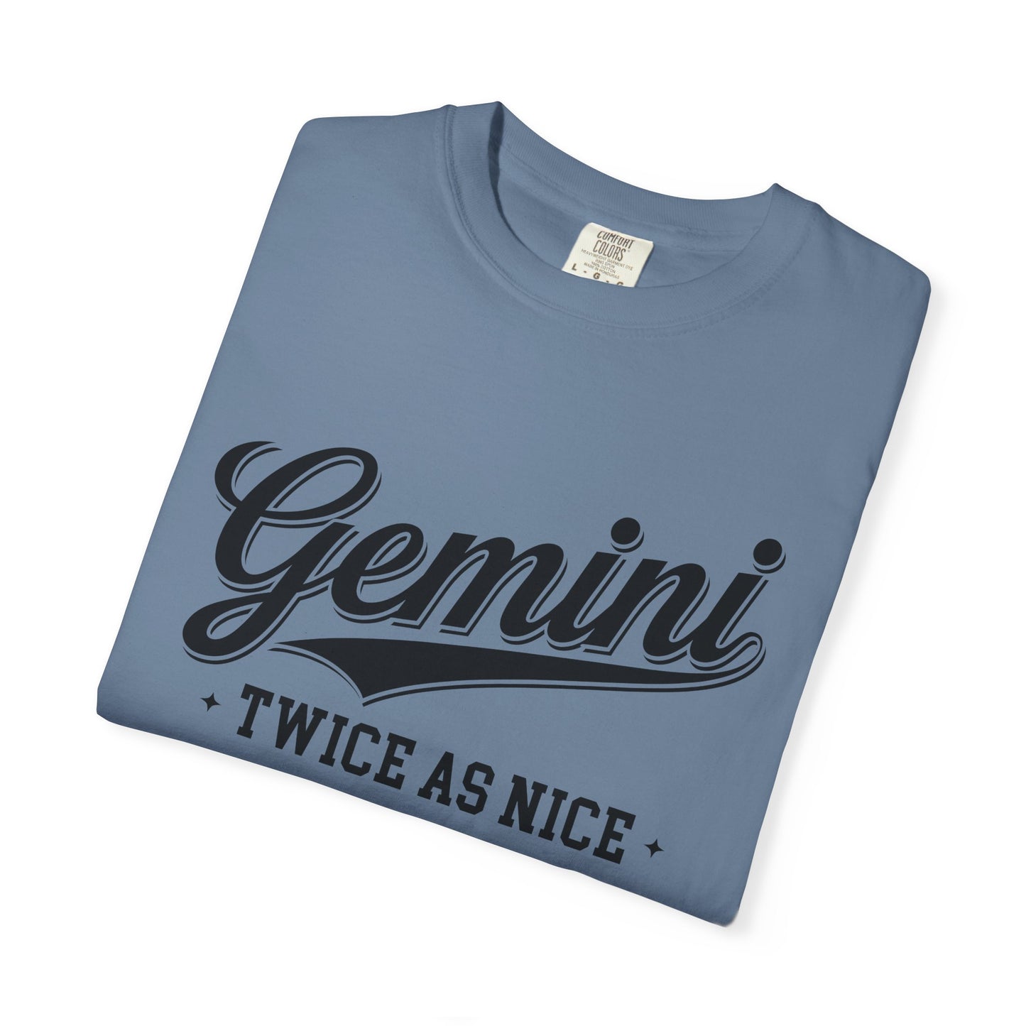 Gemini “Twice As Nice” Zodiac- Retro Astrology Tee - Unisex Graphic Shirt