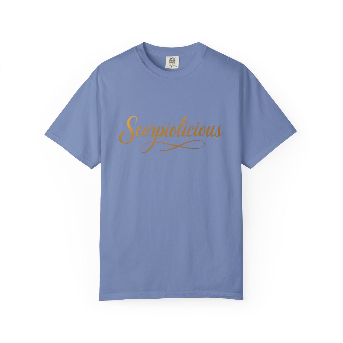 Scorpiolicious – Retro Script Scorpio Tee