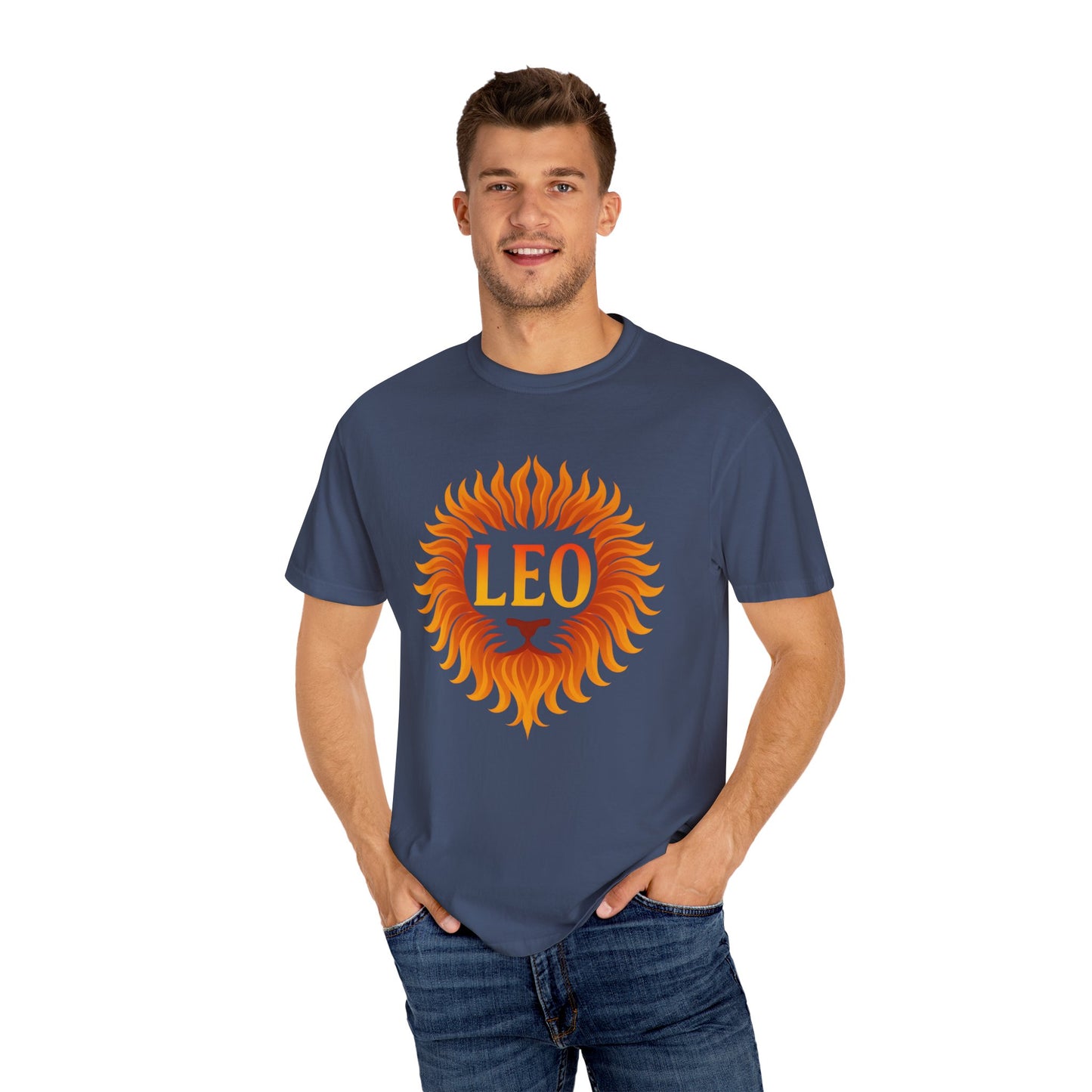 Leo Lion Flame Mane Tee - Vibrant Radiance