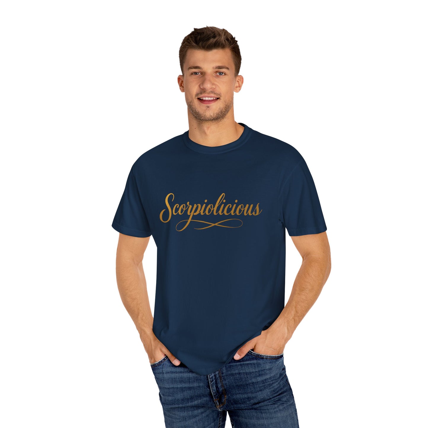 Scorpiolicious – Retro Script Scorpio Tee