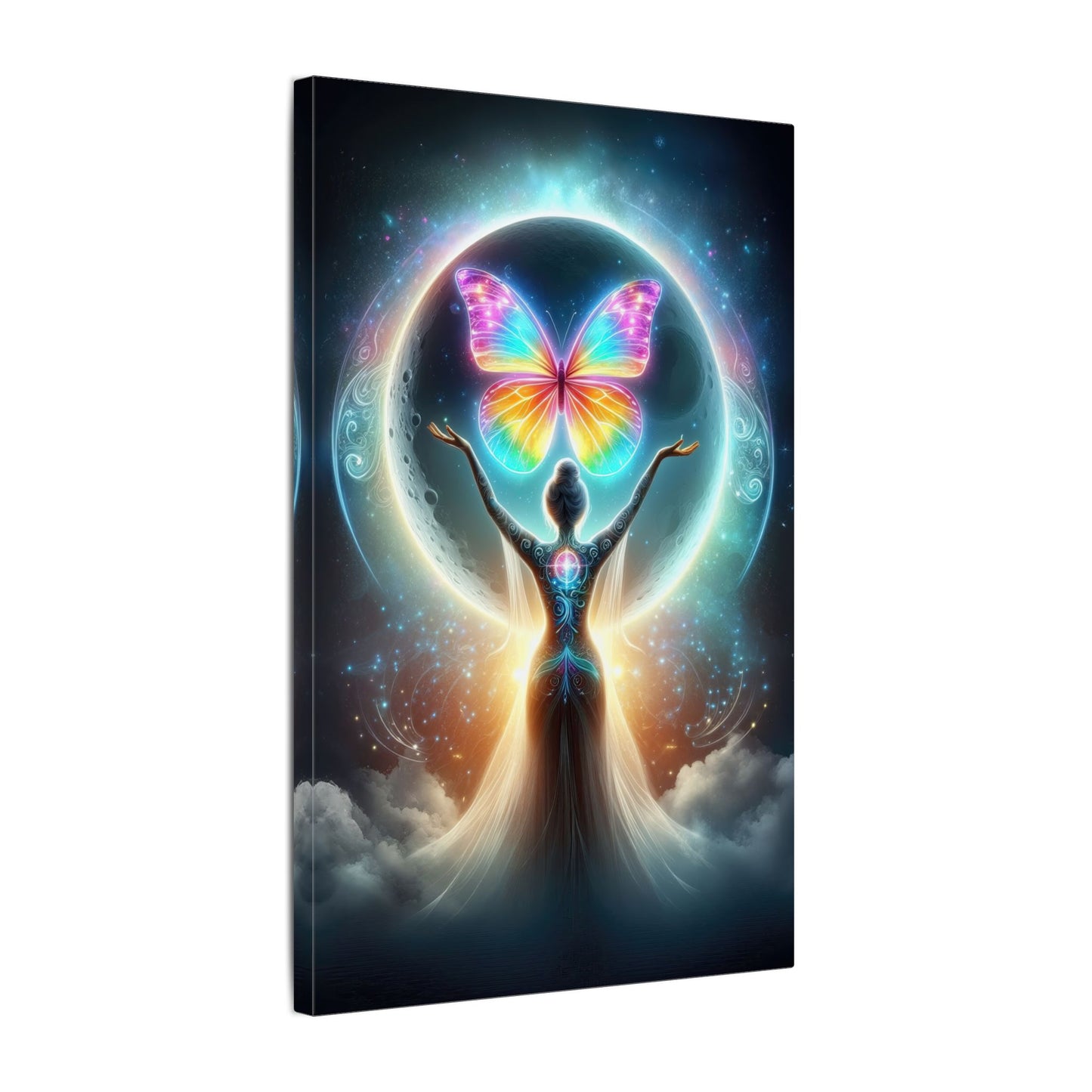 Butterfly Moon – Luminous Dream Wall Art