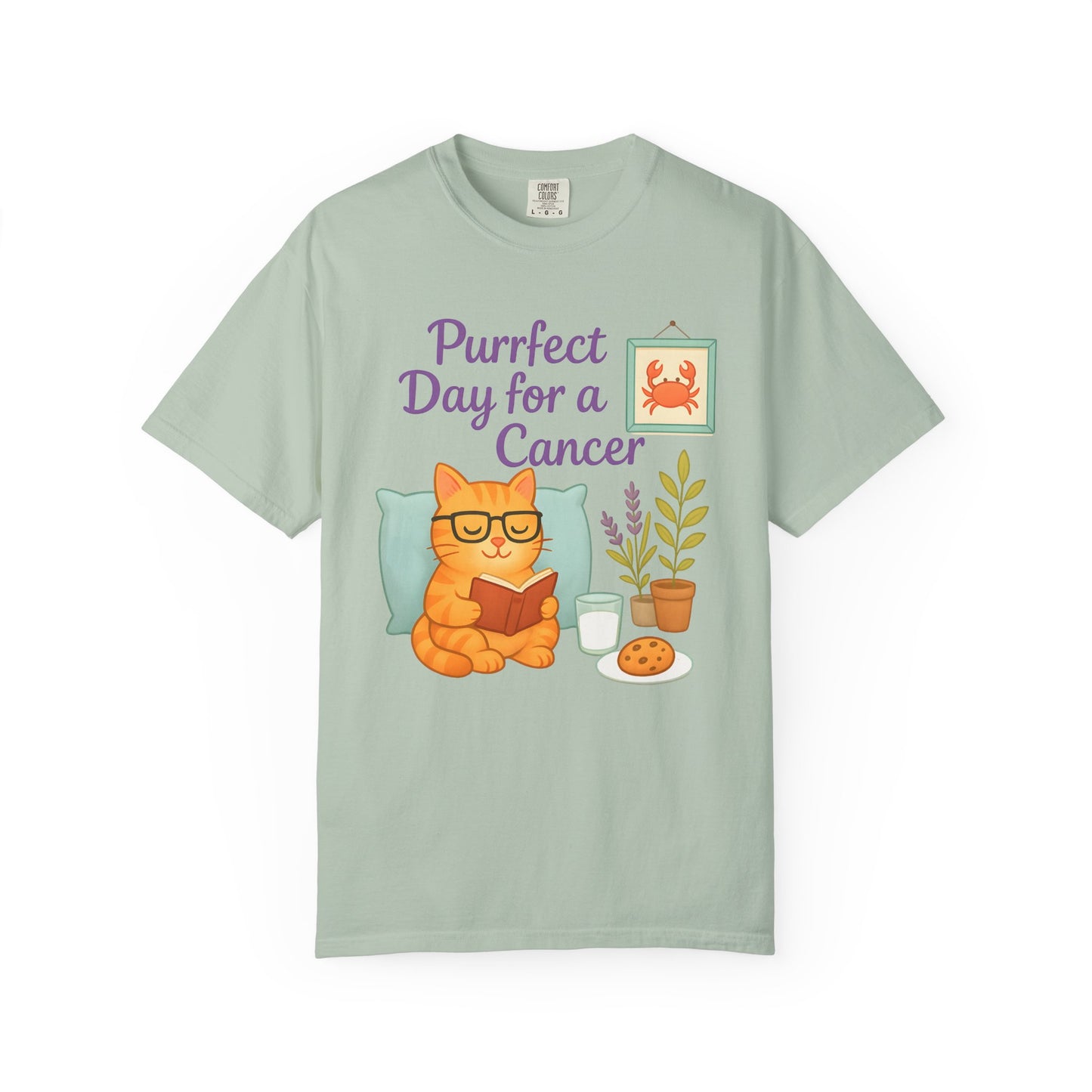 Purrfect Day for a Cancer – Funny Zodiac Cat Tee