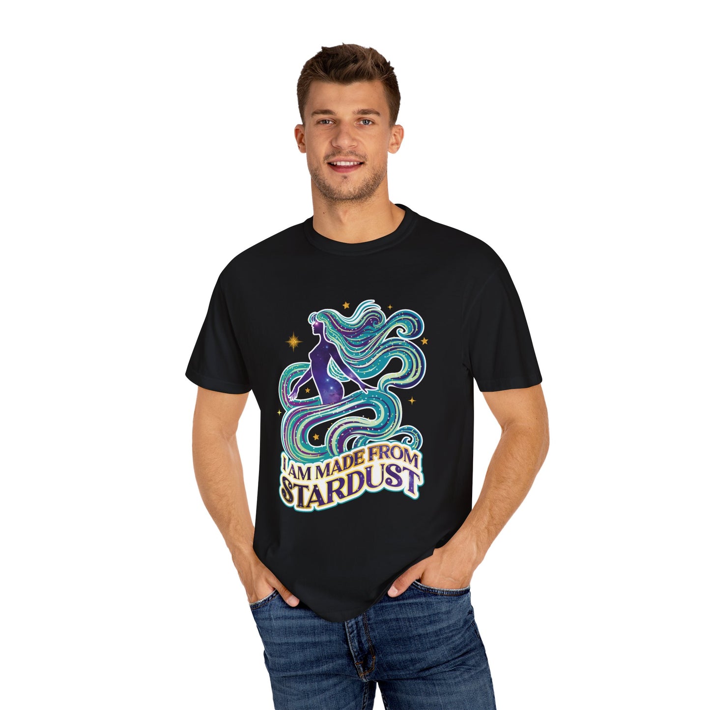 I Am Made From Stardust Tee – Colorful Empowering Affirmation Shirt