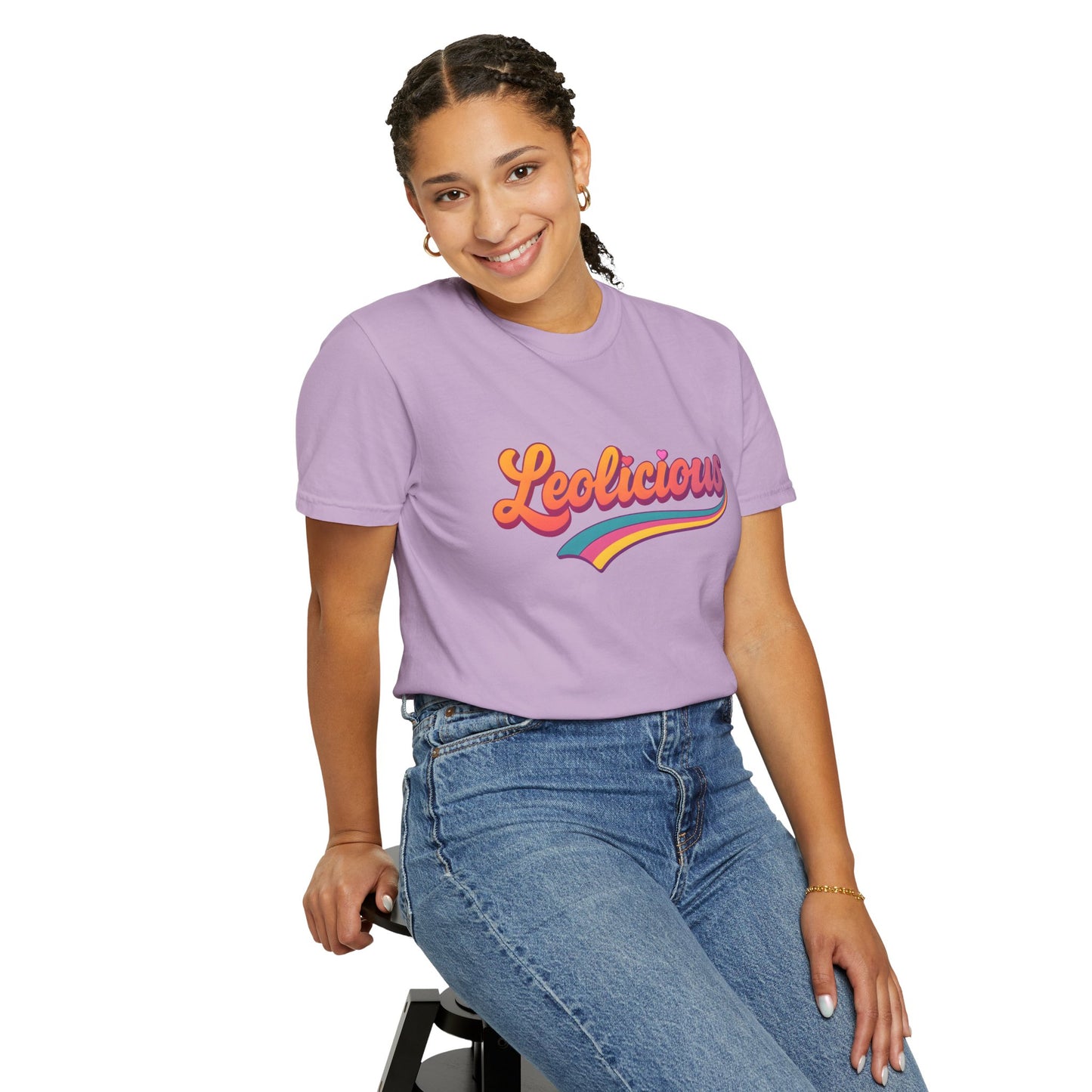 Leolicious β Retro Groovy Leo Zodiac Tee
