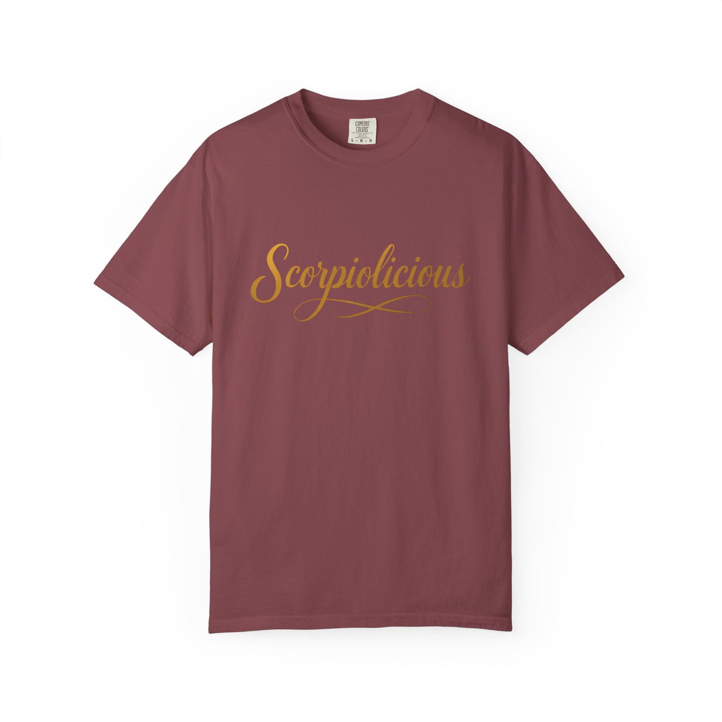 Scorpiolicious – Retro Script Scorpio Tee