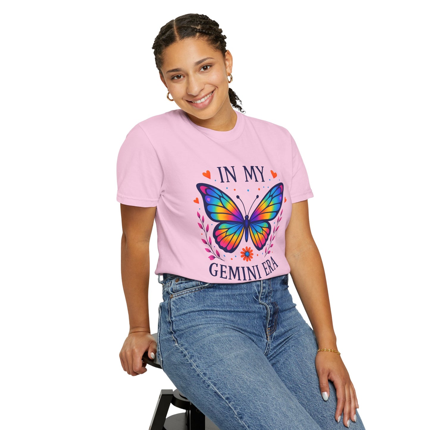 In My Gemini Era - Rainbow Butterfly Zodiac Tee