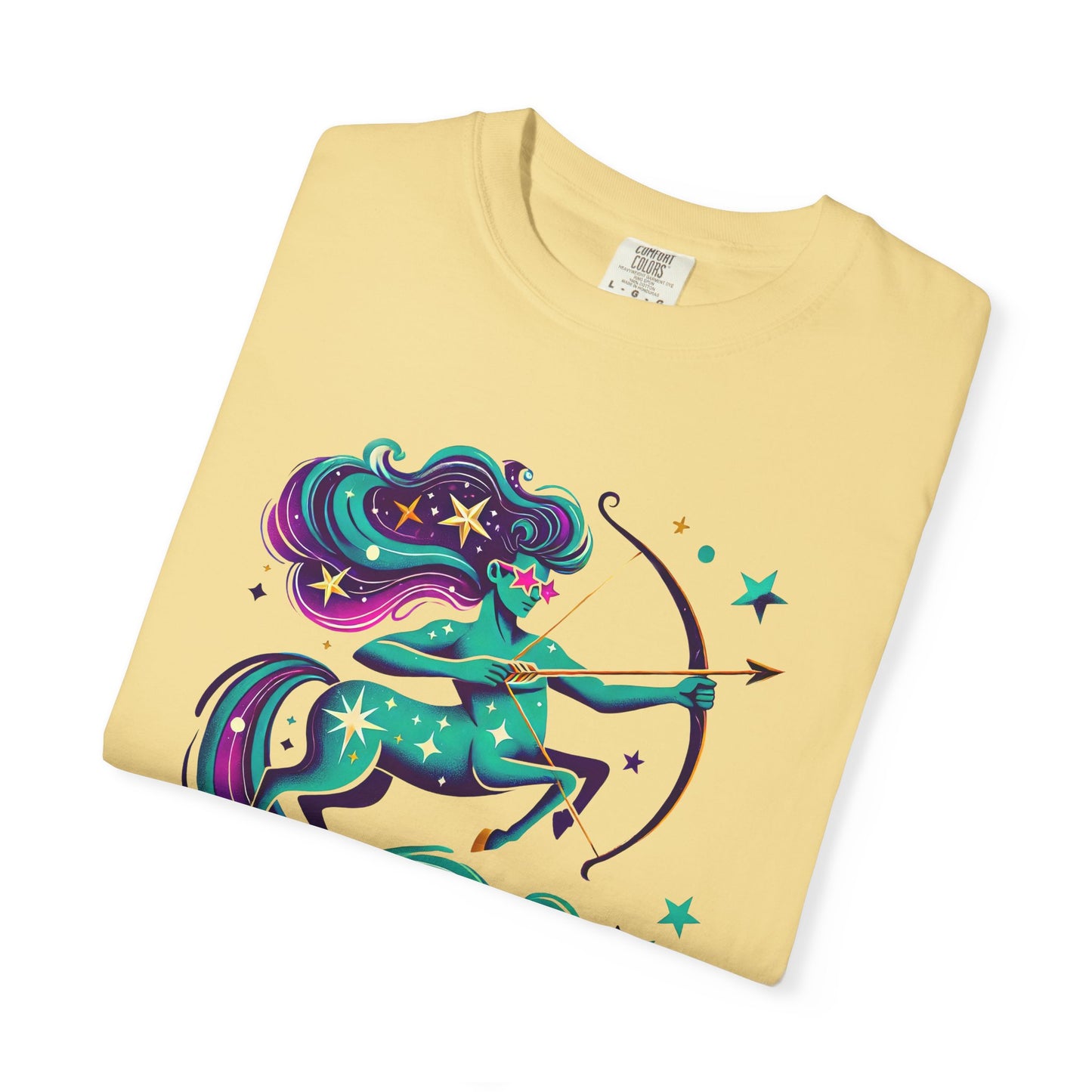 Sagittarius Retro Groovy Centaur -Colorful Zodiac Tee