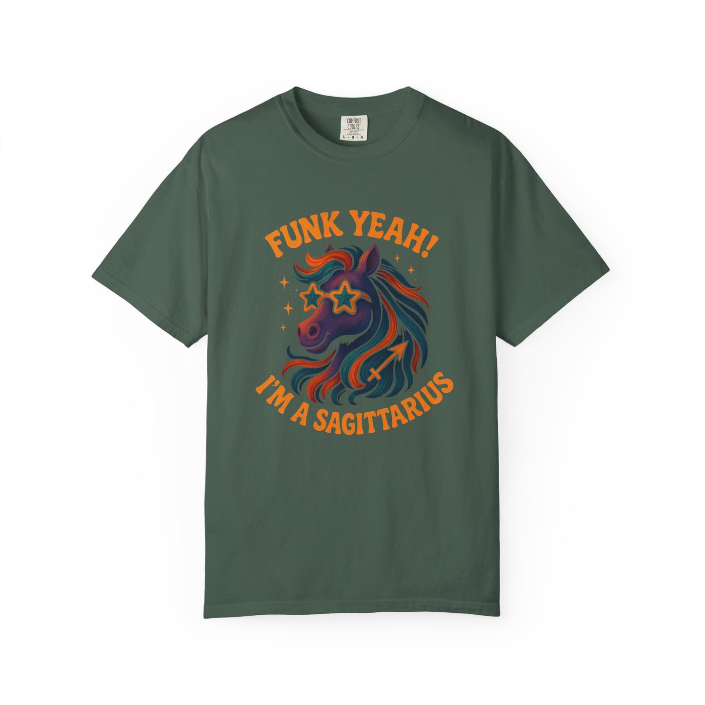 Funk Yeah! I’m a Sagittarius – Retro Colorful Tee Zodiac Shirt