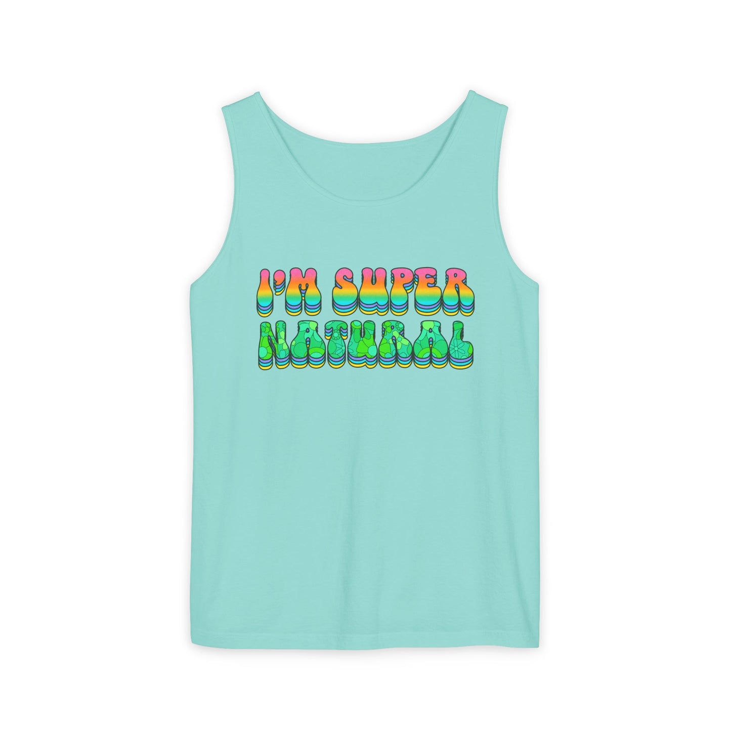 I'm Super Natural - Retro Affirmation virgo Tank Top (Unisex)