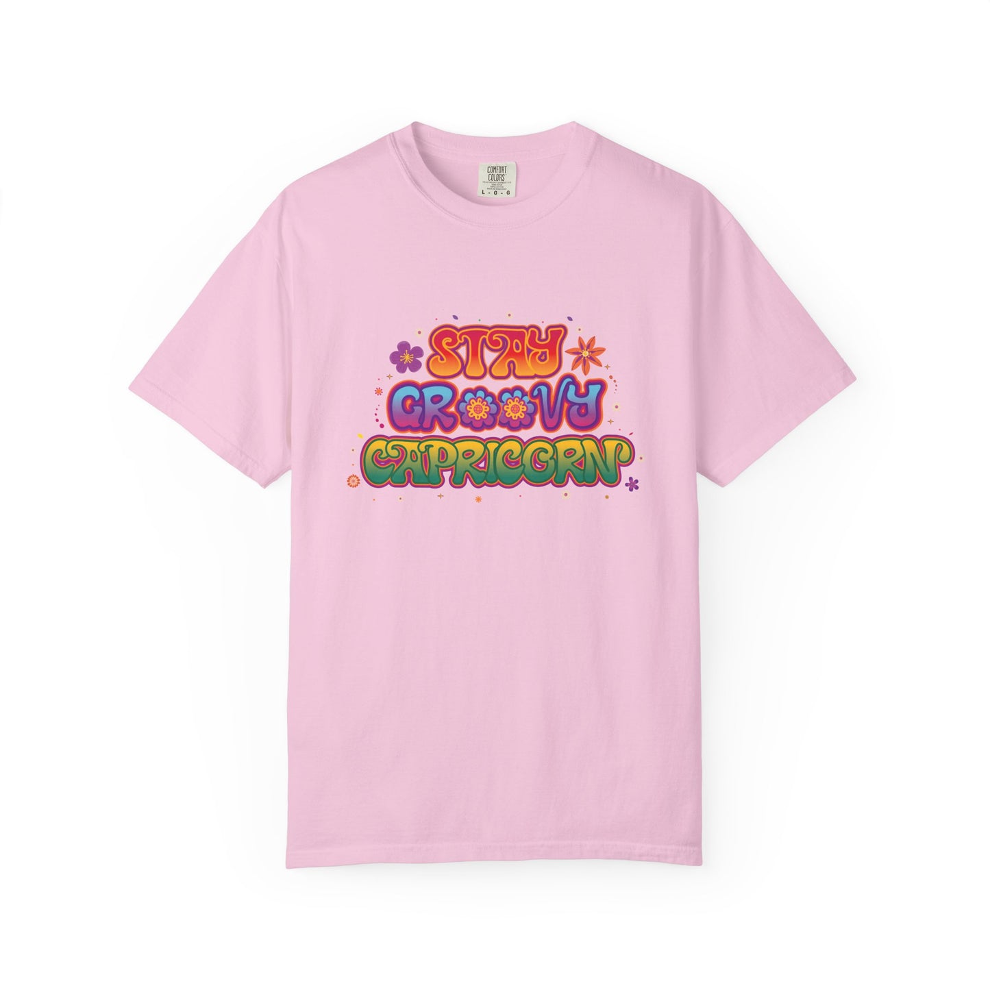 Stay Groovy Capricorn β Retro Flower Power Zodiac Tee