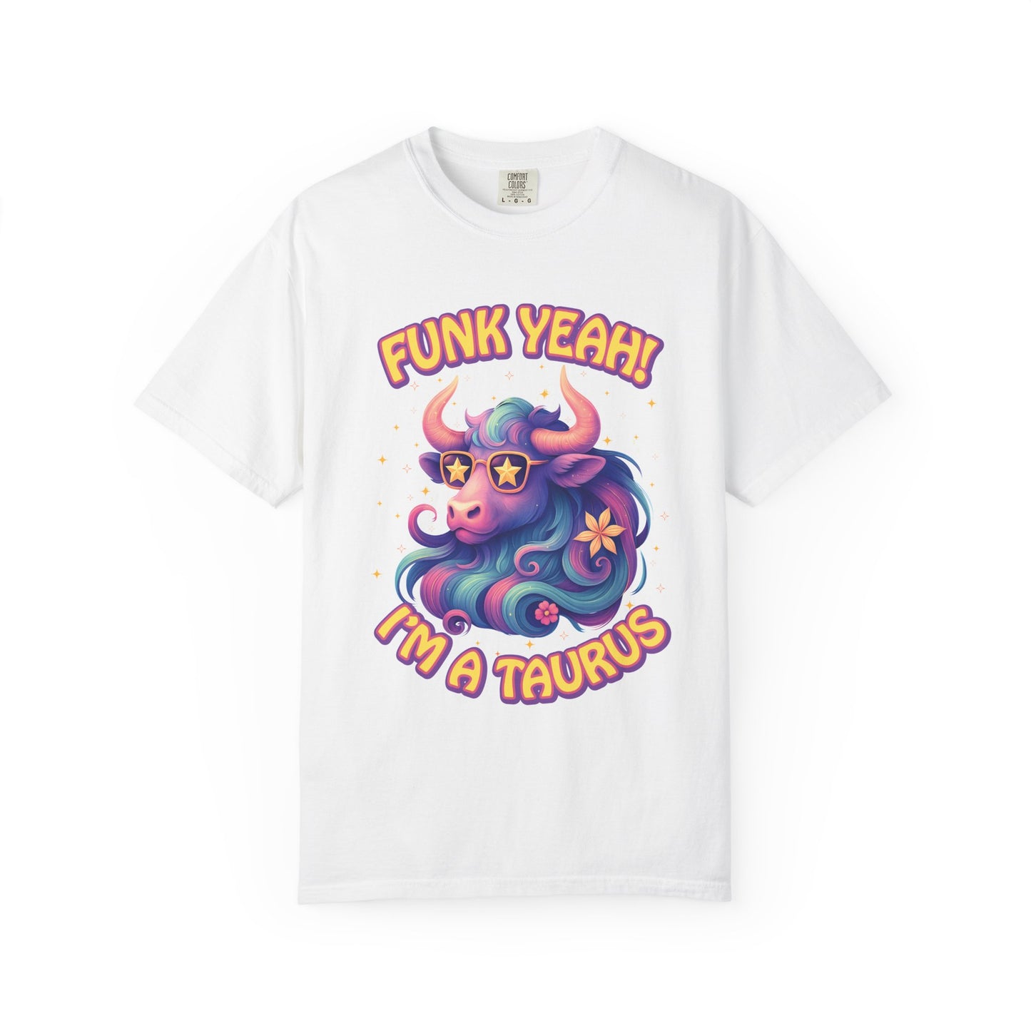 Funk Yeah I’m a Taurus Groovy Tee – Multicolor Retro Zodiac Shirt