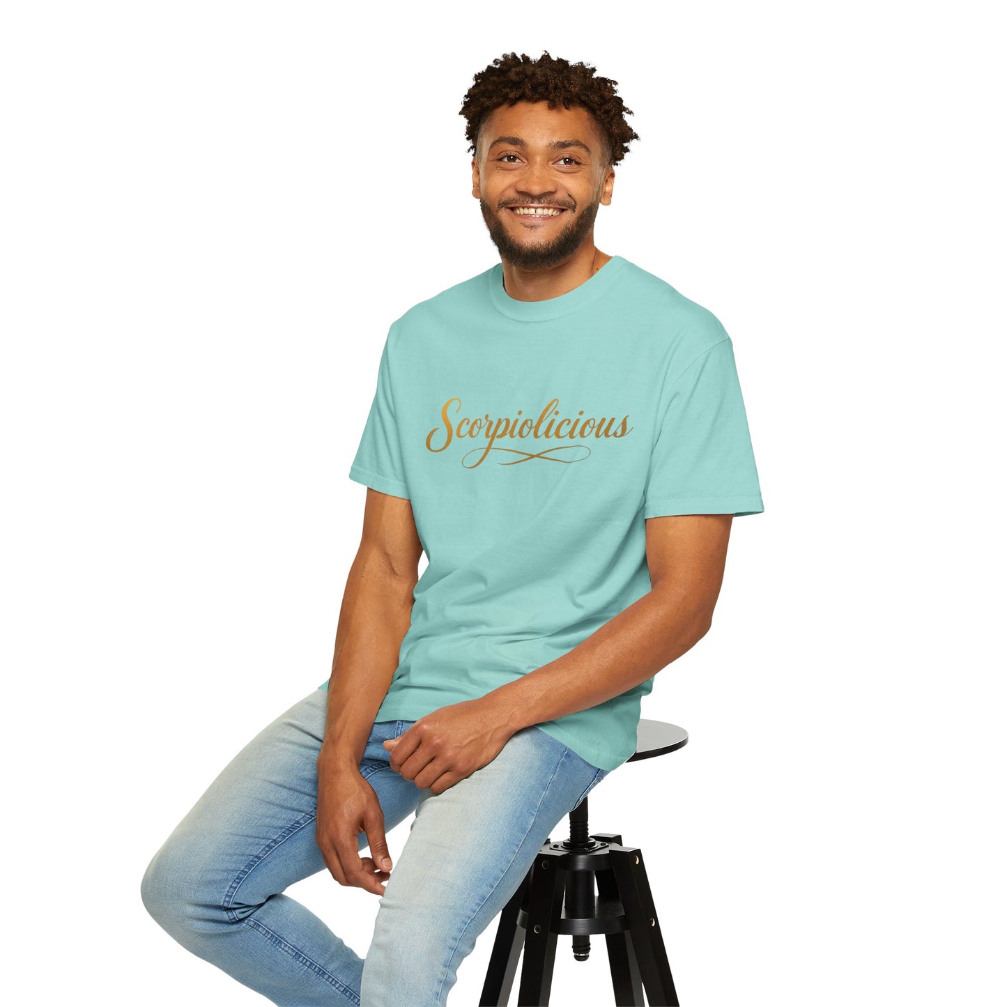 Scorpiolicious – Retro Script Scorpio Tee