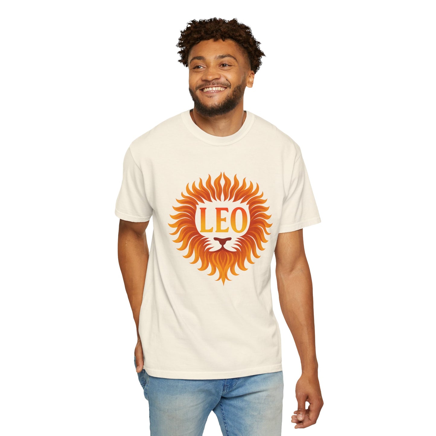 Leo Lion Flame Mane Tee - Vibrant Radiance