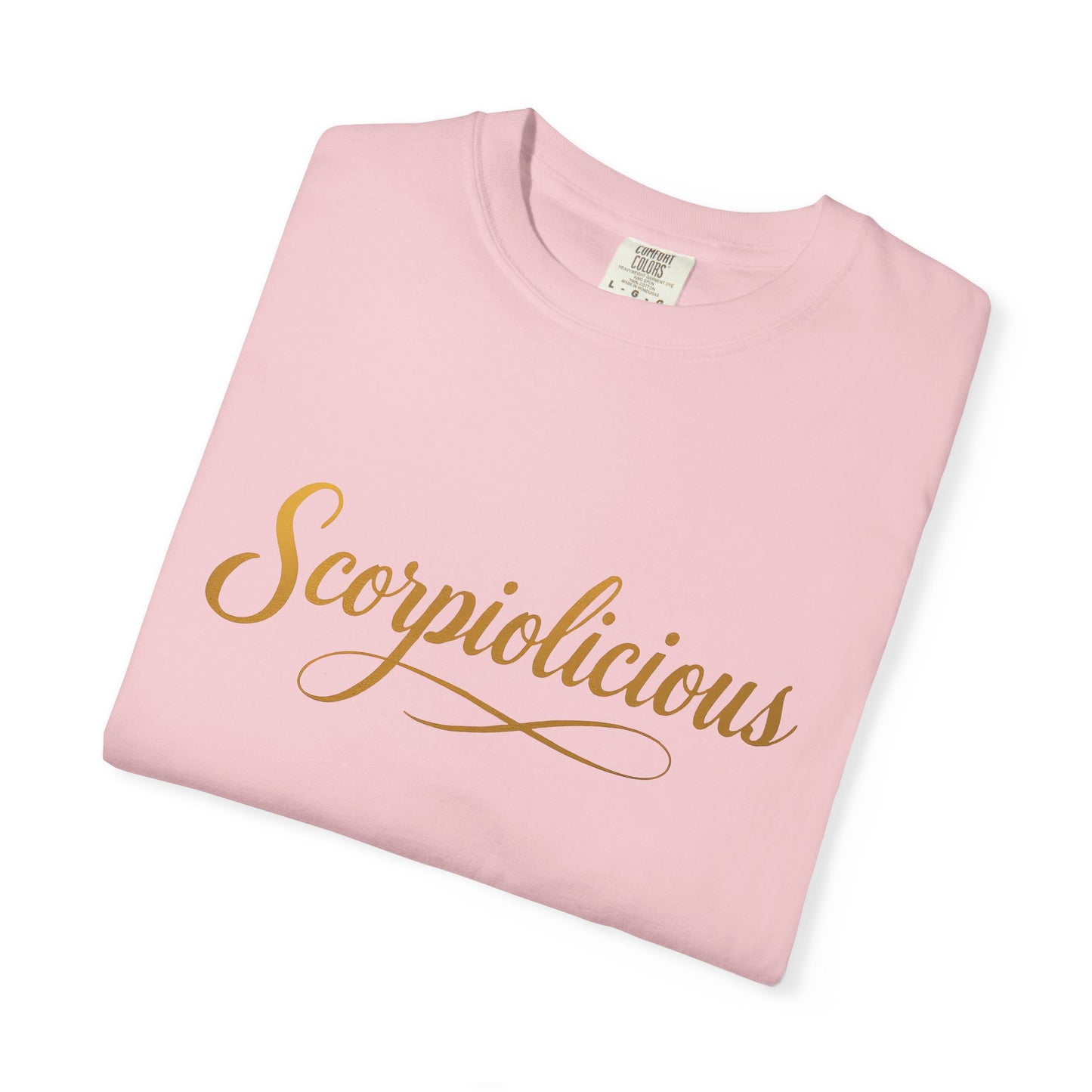 Scorpiolicious – Retro Script Scorpio Tee