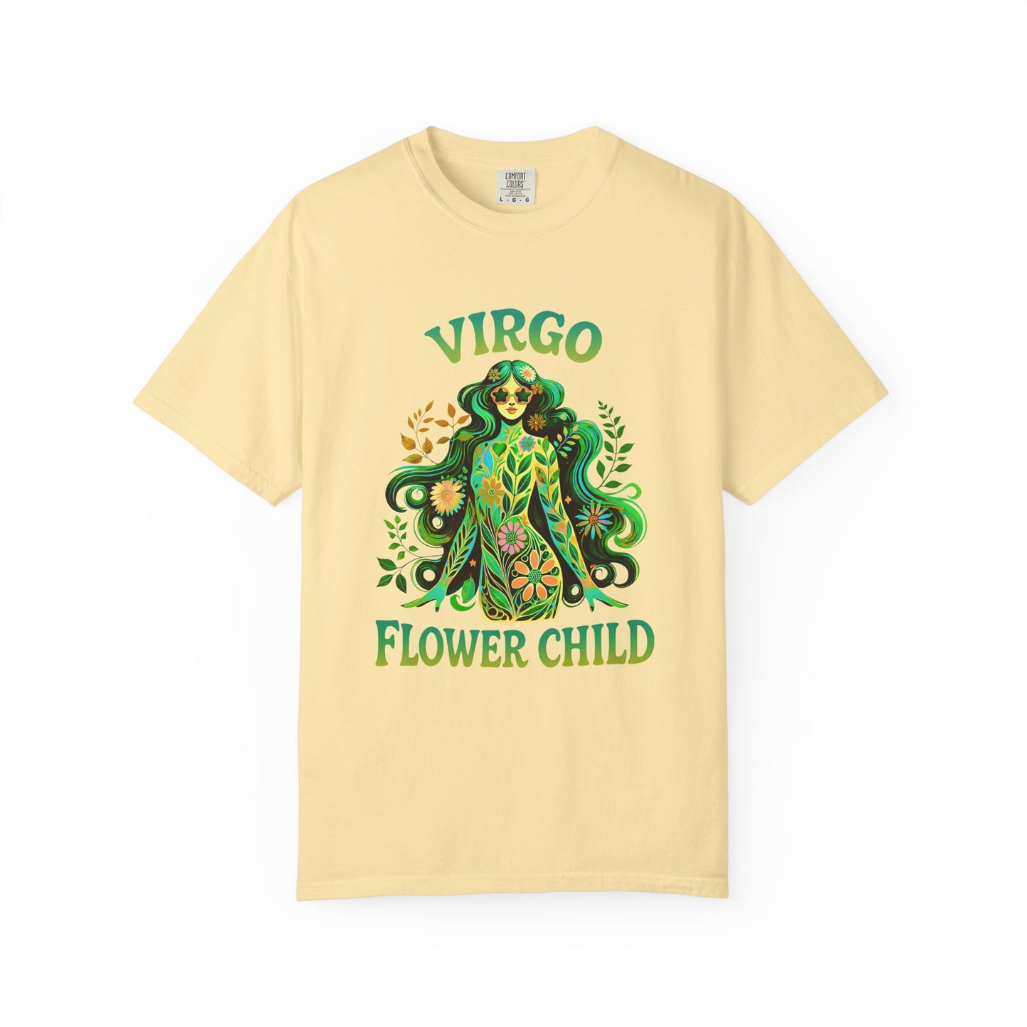 Virgo Flower Child – Vibrant Retro Zodiac Tee